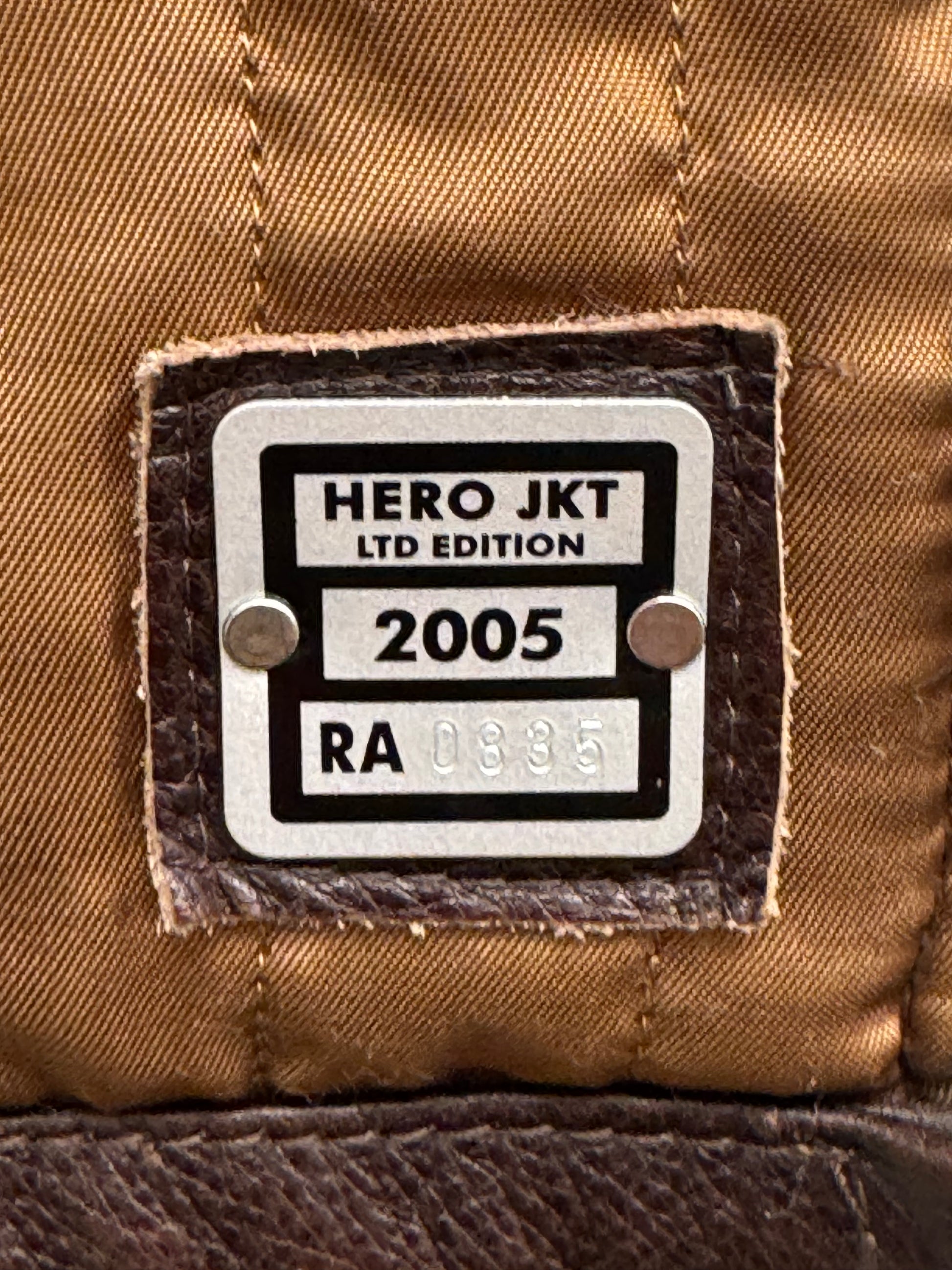 Belstaff “Hero” Brown Leather Motorcycle Jacket