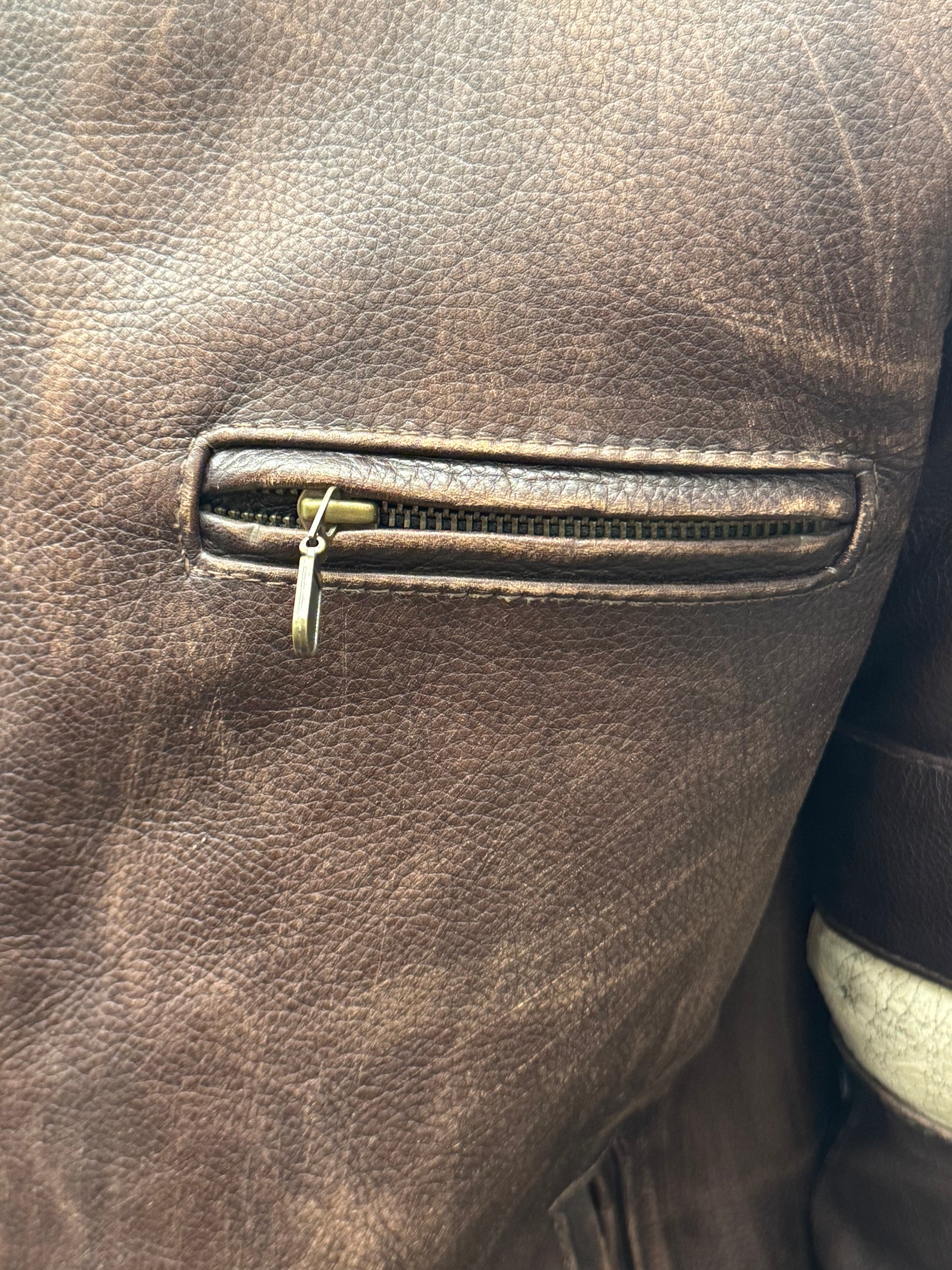 Belstaff “Hero” Brown Leather Motorcycle Jacket