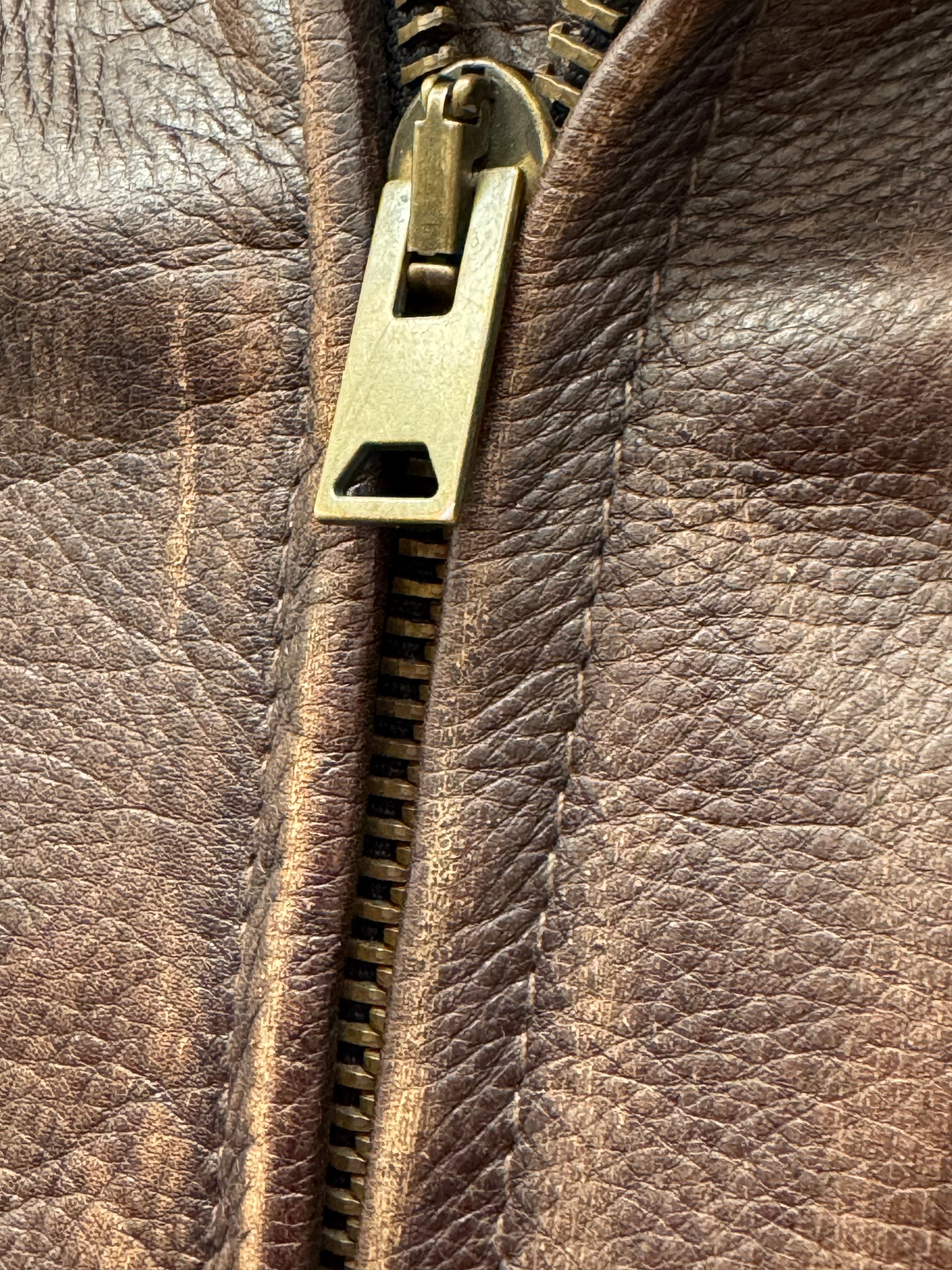 Belstaff “Hero” Brown Leather Motorcycle Jacket