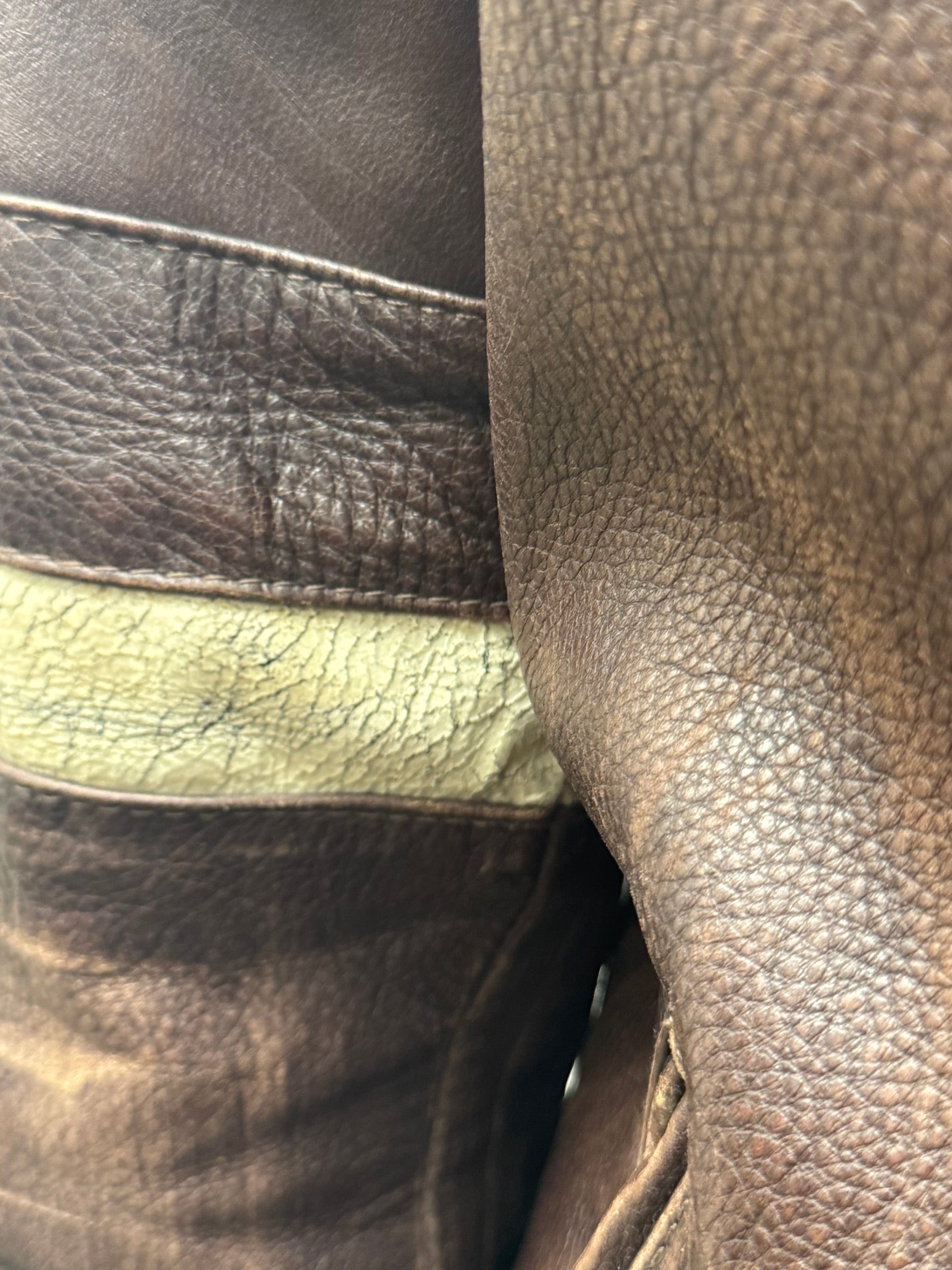 Belstaff “Hero” Brown Leather Motorcycle Jacket