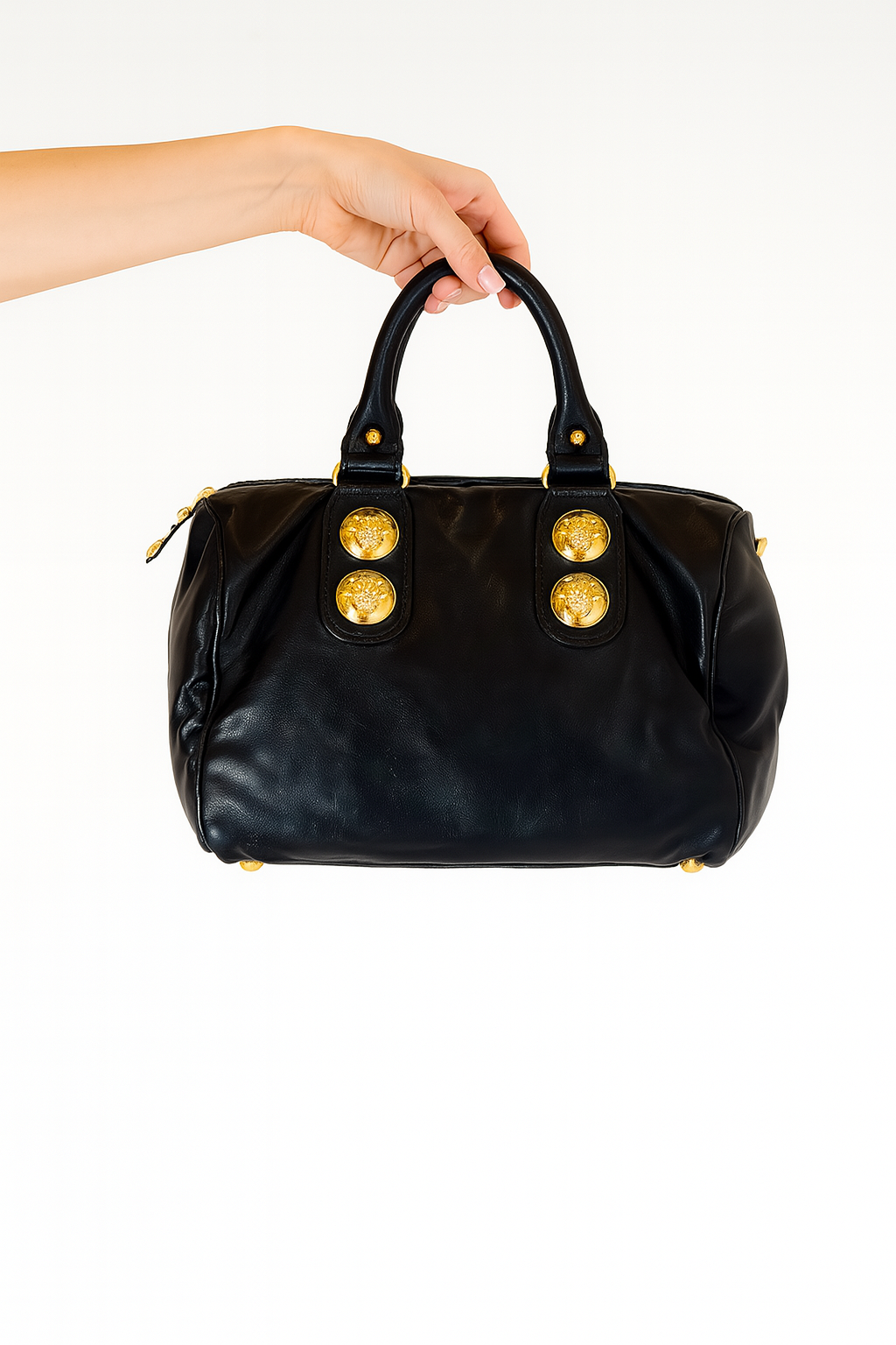 Gucci Black Leather Babouska Bag