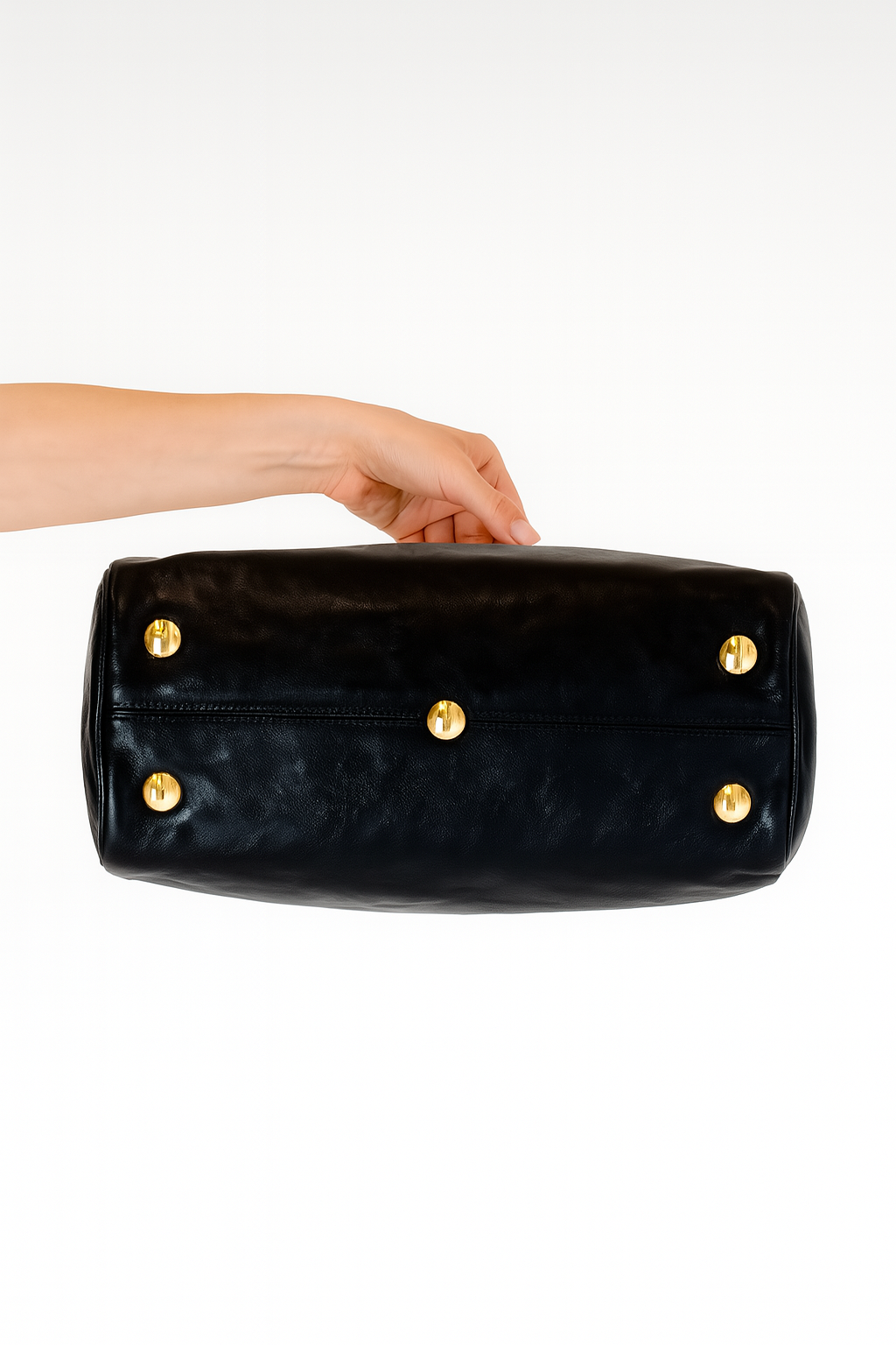 Gucci Black Leather Babouska Bag