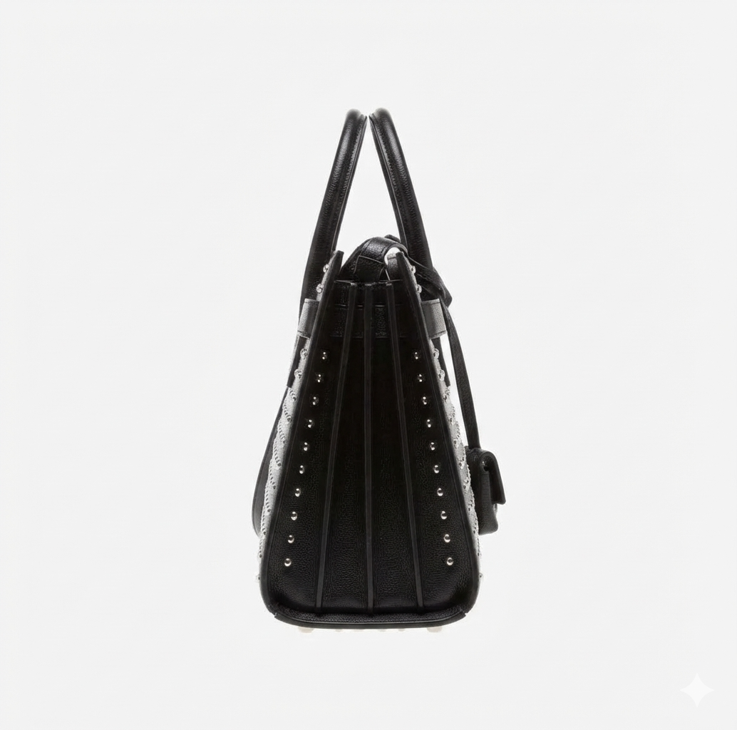 Saint Laurent Studded Small Sac de Jour Tote Bag