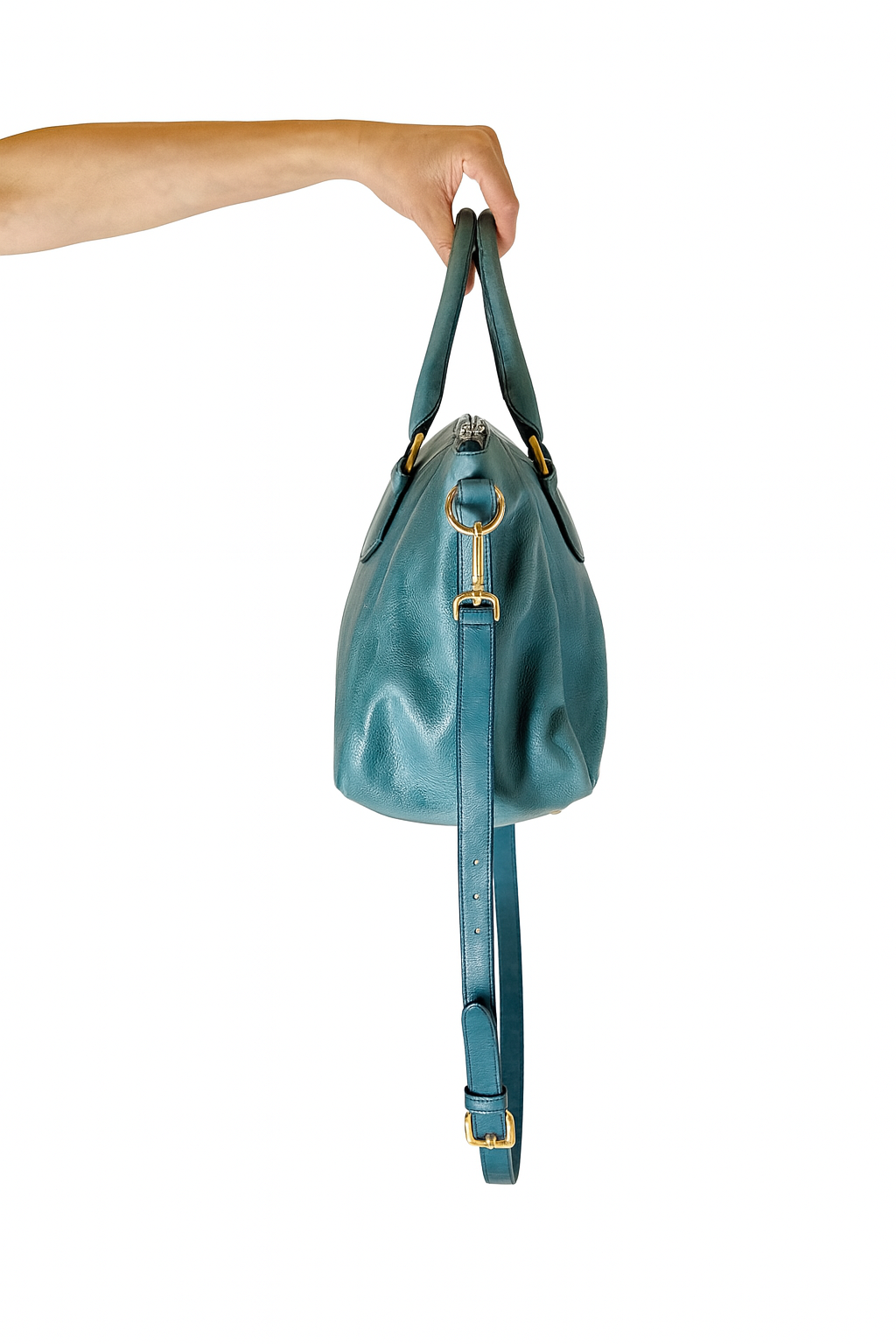 Prada Glace Calfskin Twin Pocket Tote Bag