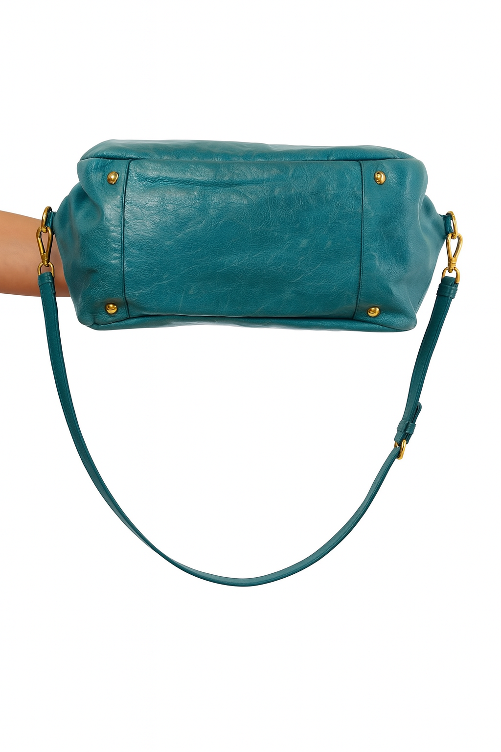 Prada Glace Calfskin Twin Pocket Tote Bag