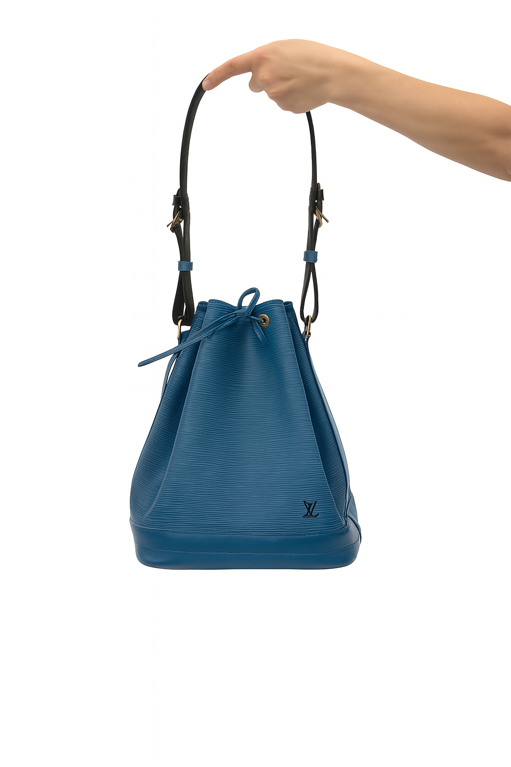 Louis Vuitton Blue Epi Leather Petit Noé Bucket Bag