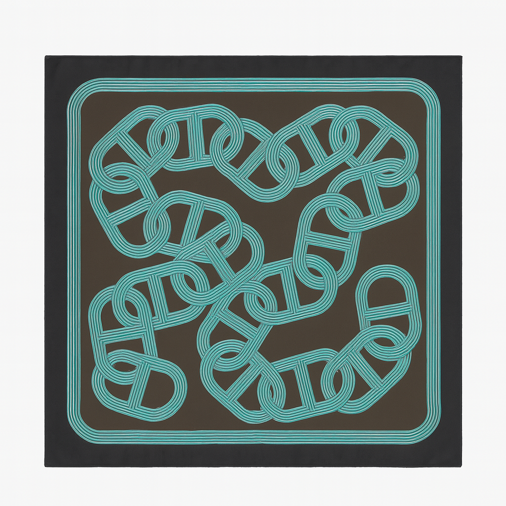Hermès Circuit 24 Faubourg Silk Scarf 90 by Benoît-Pierre Emery