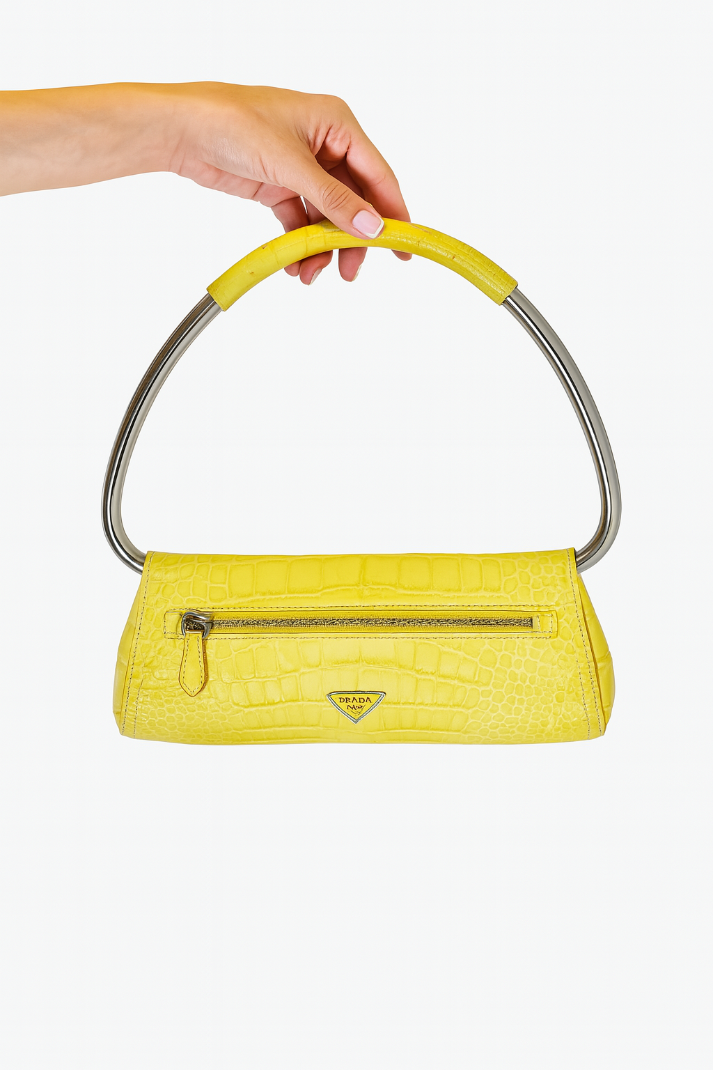 Prada Yellow Alligator Bag