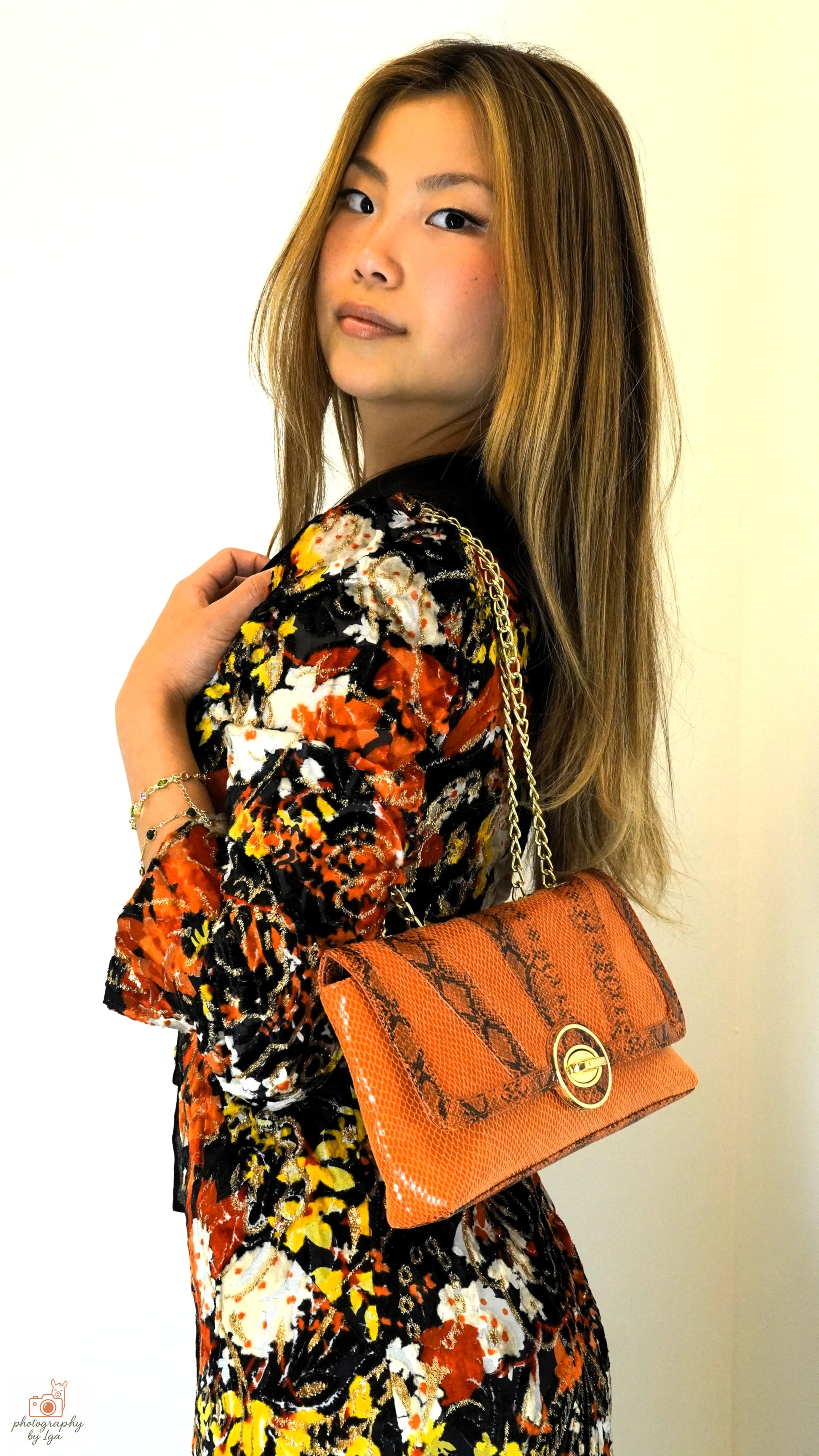 Vintage Floral Velvet Midi Shirt Dress
