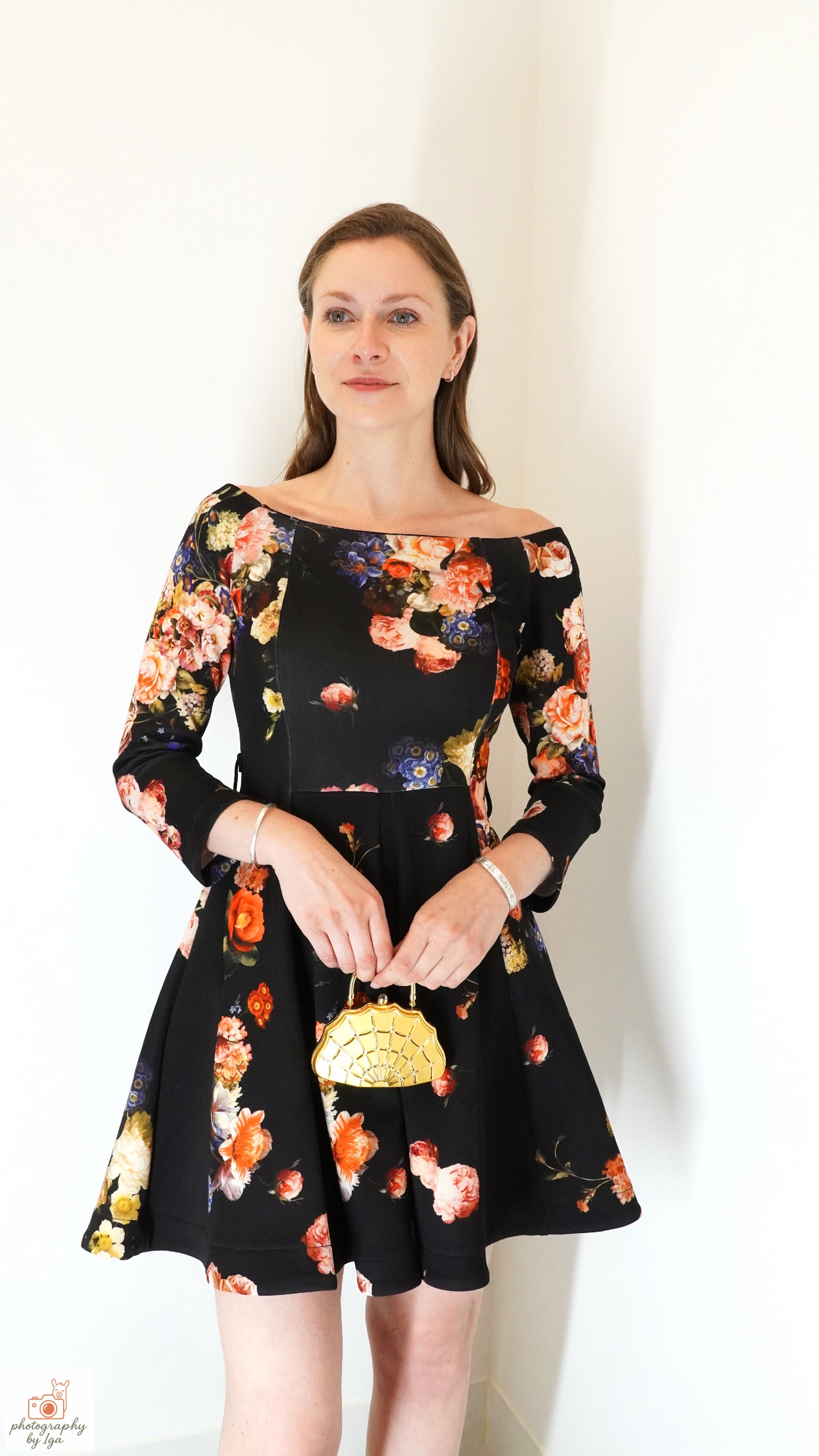 Rinascimento Floral Print Midi Dress