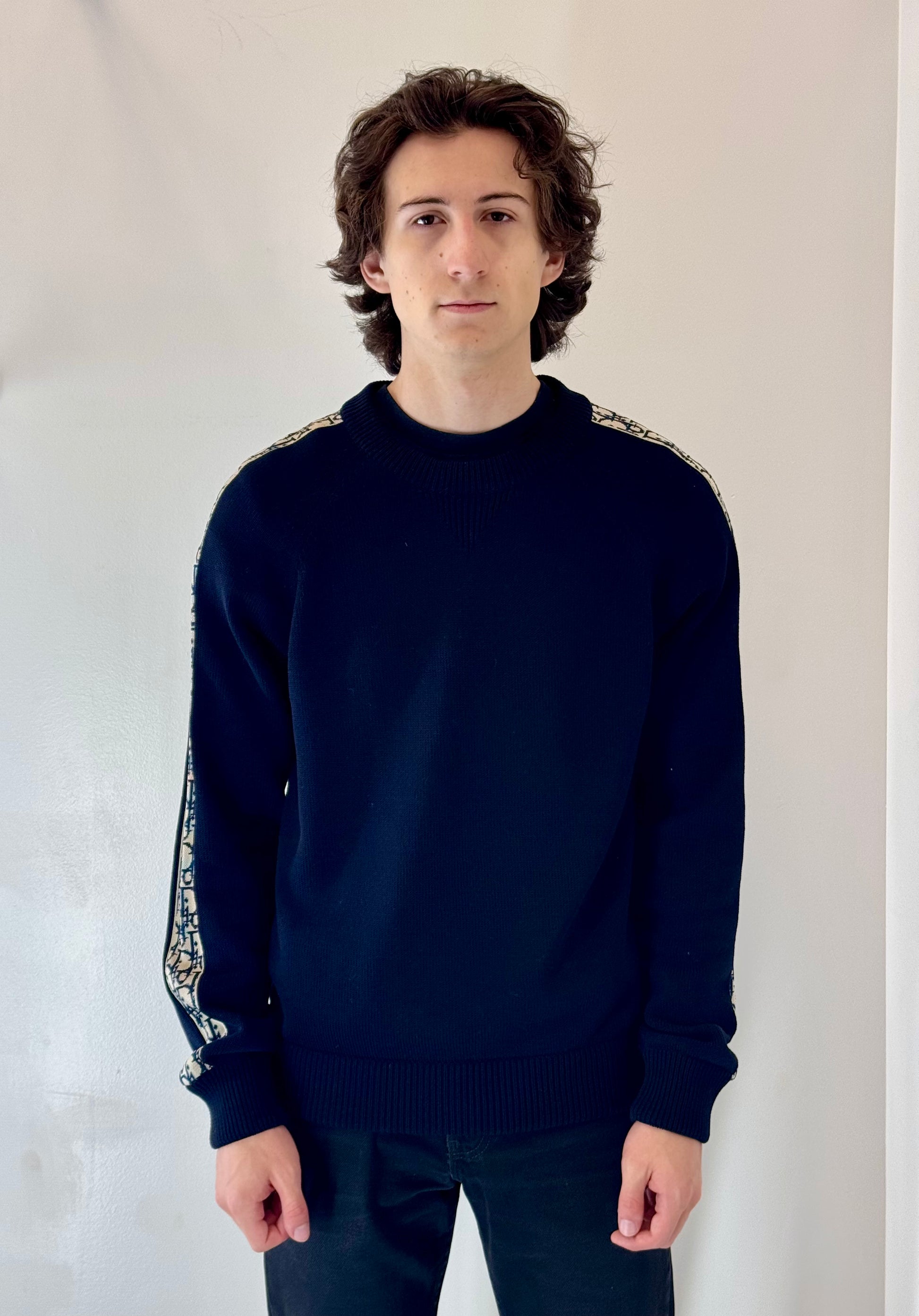 Dior “Oblique Ribbon” Crewneck Sweater