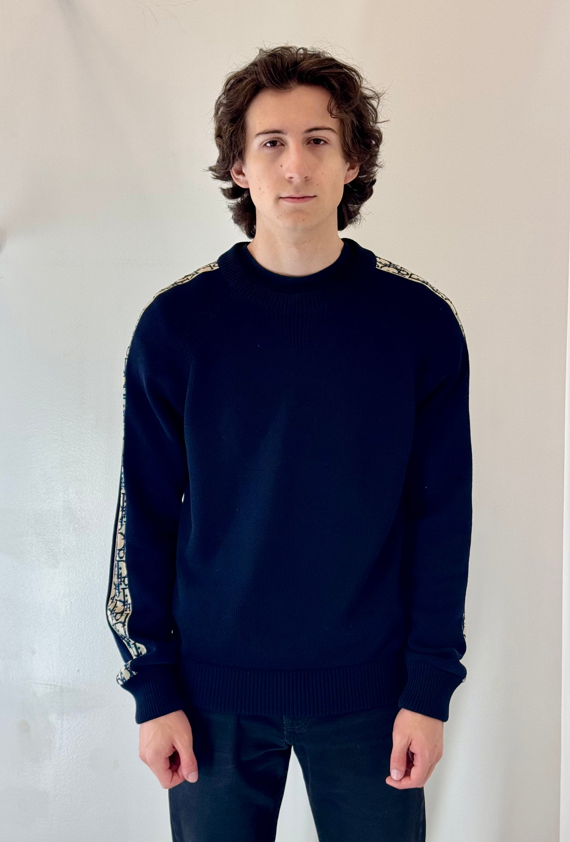 Dior “Oblique Ribbon” Crewneck Sweater