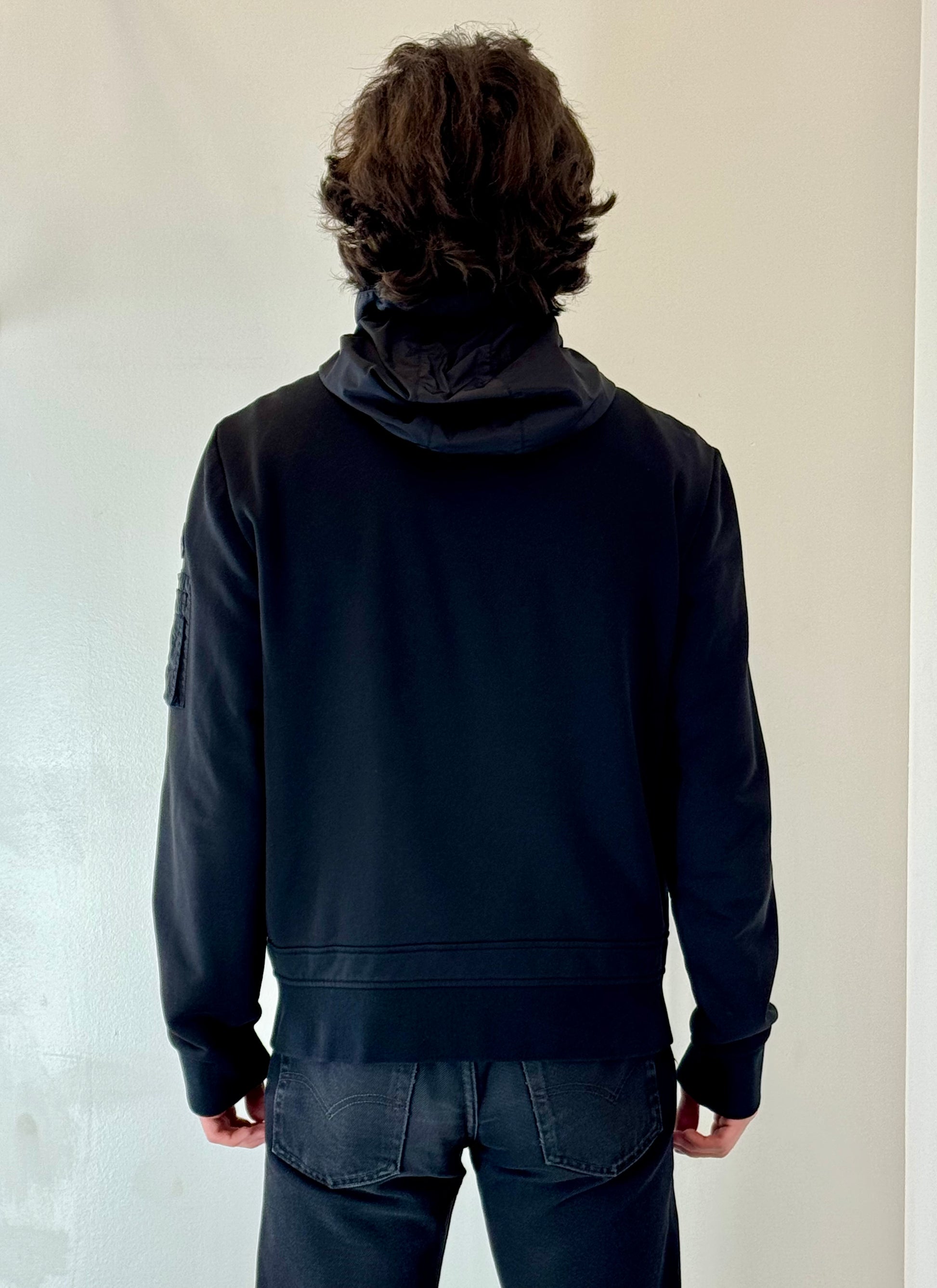 Moncler “Nero Hybrid” Hooded Jacket