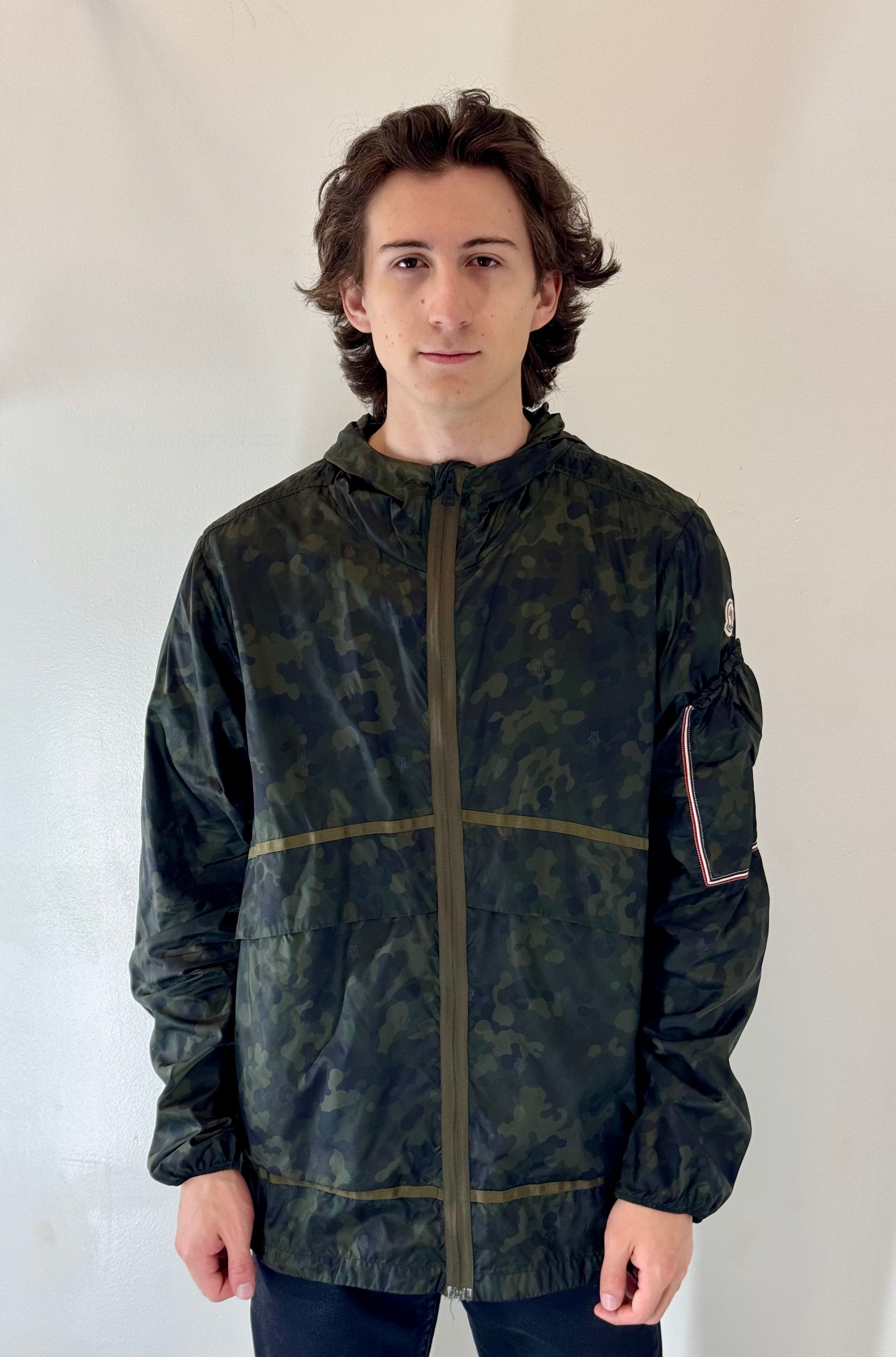 Moncler “Camouflage Alpine” Packable Hooded Jacket