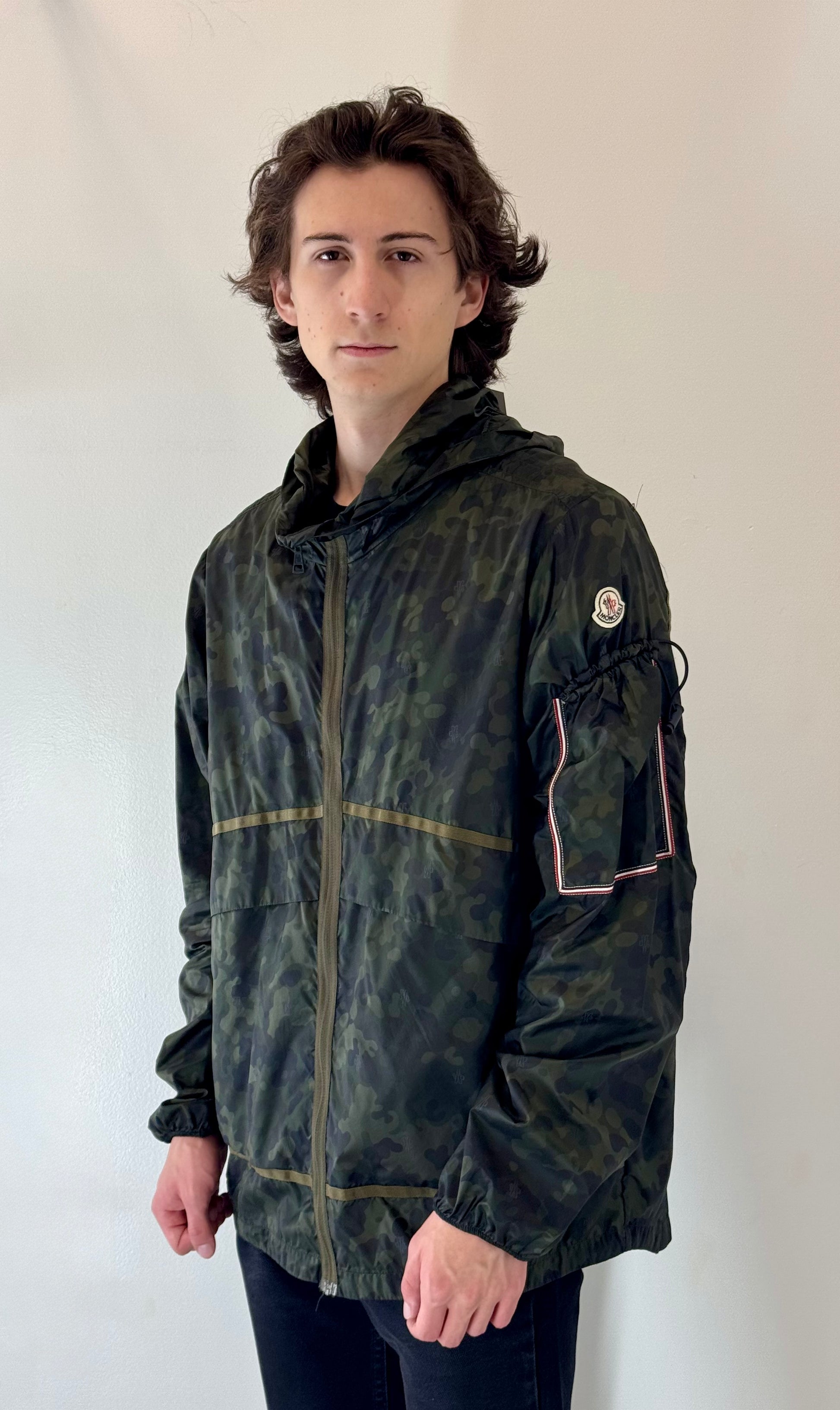 Moncler “Camouflage Alpine” Packable Hooded Jacket