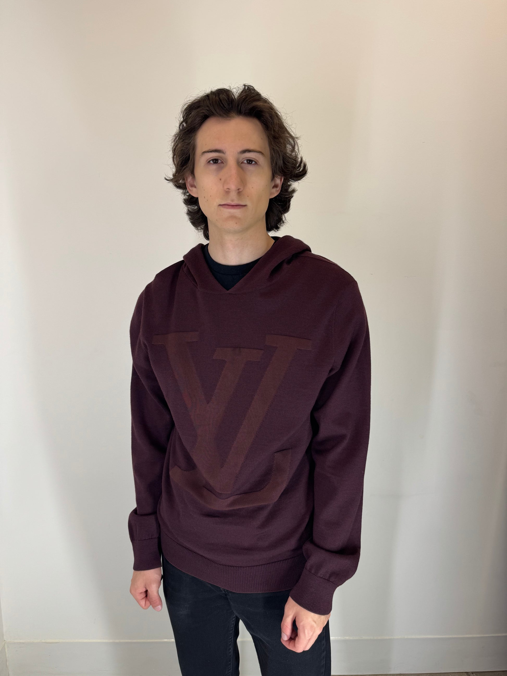 Louis Vuitton “Merlot Monogram” Hooded Sweater