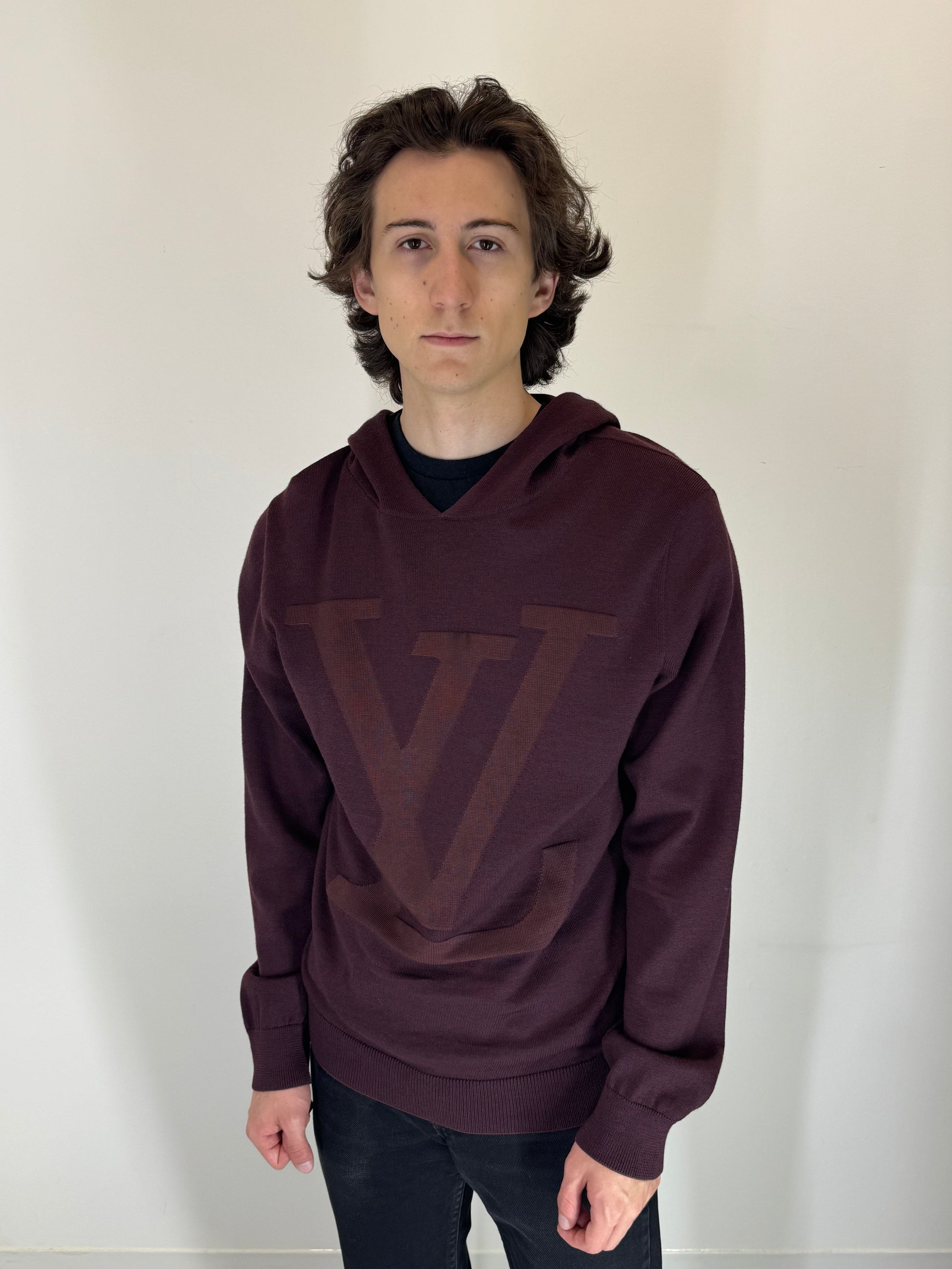 Louis Vuitton “Merlot Monogram” Hooded Sweater