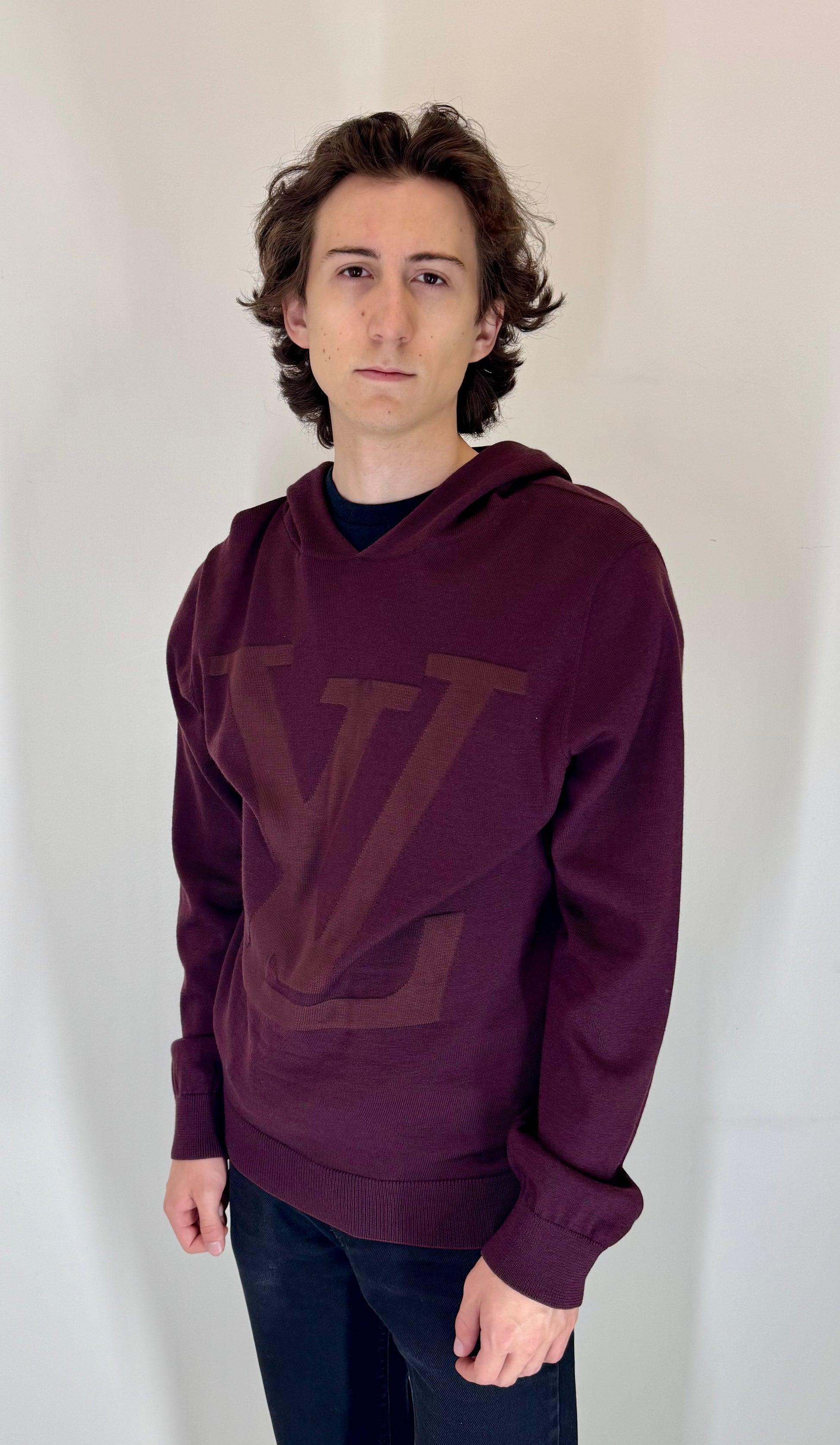 Louis Vuitton “Merlot Monogram” Hooded Sweater