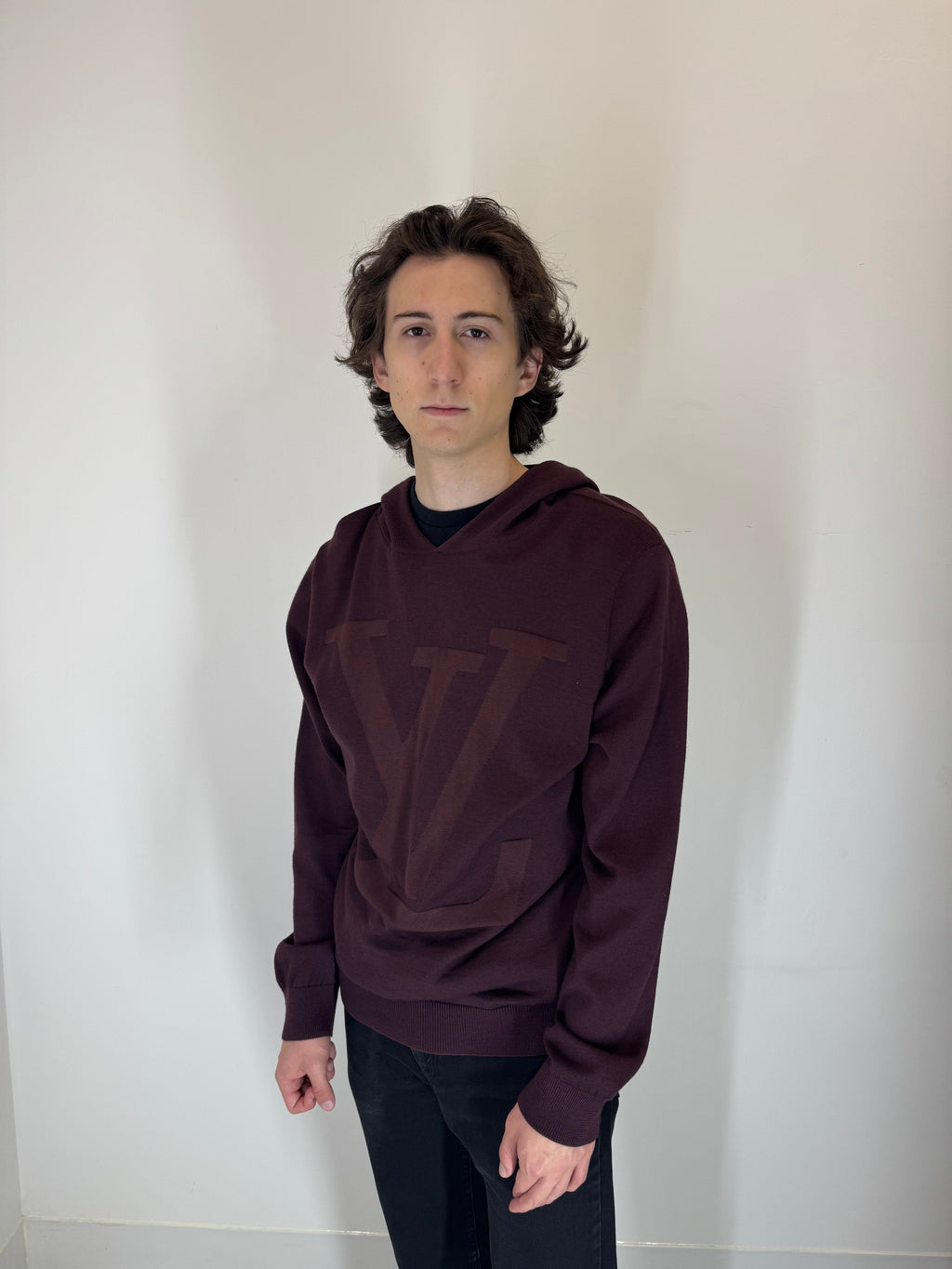 Louis Vuitton “Merlot Monogram” Hooded Sweater