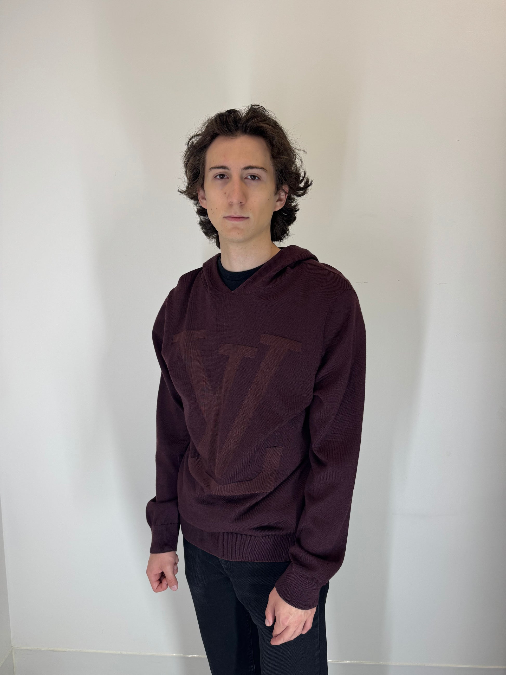 Louis Vuitton “Merlot Monogram” Hooded Sweater