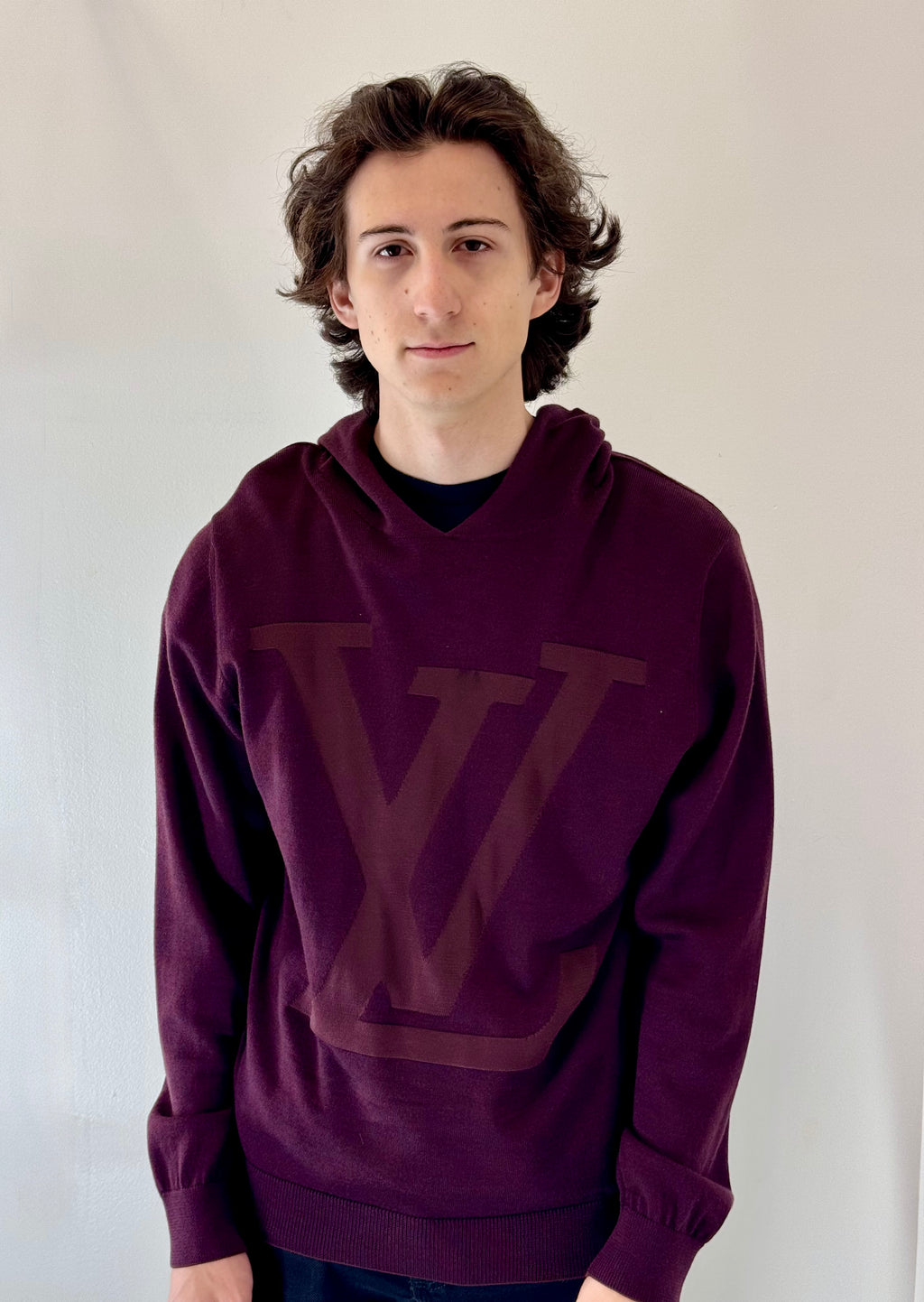 Louis Vuitton “Merlot Monogram” Hooded Sweater