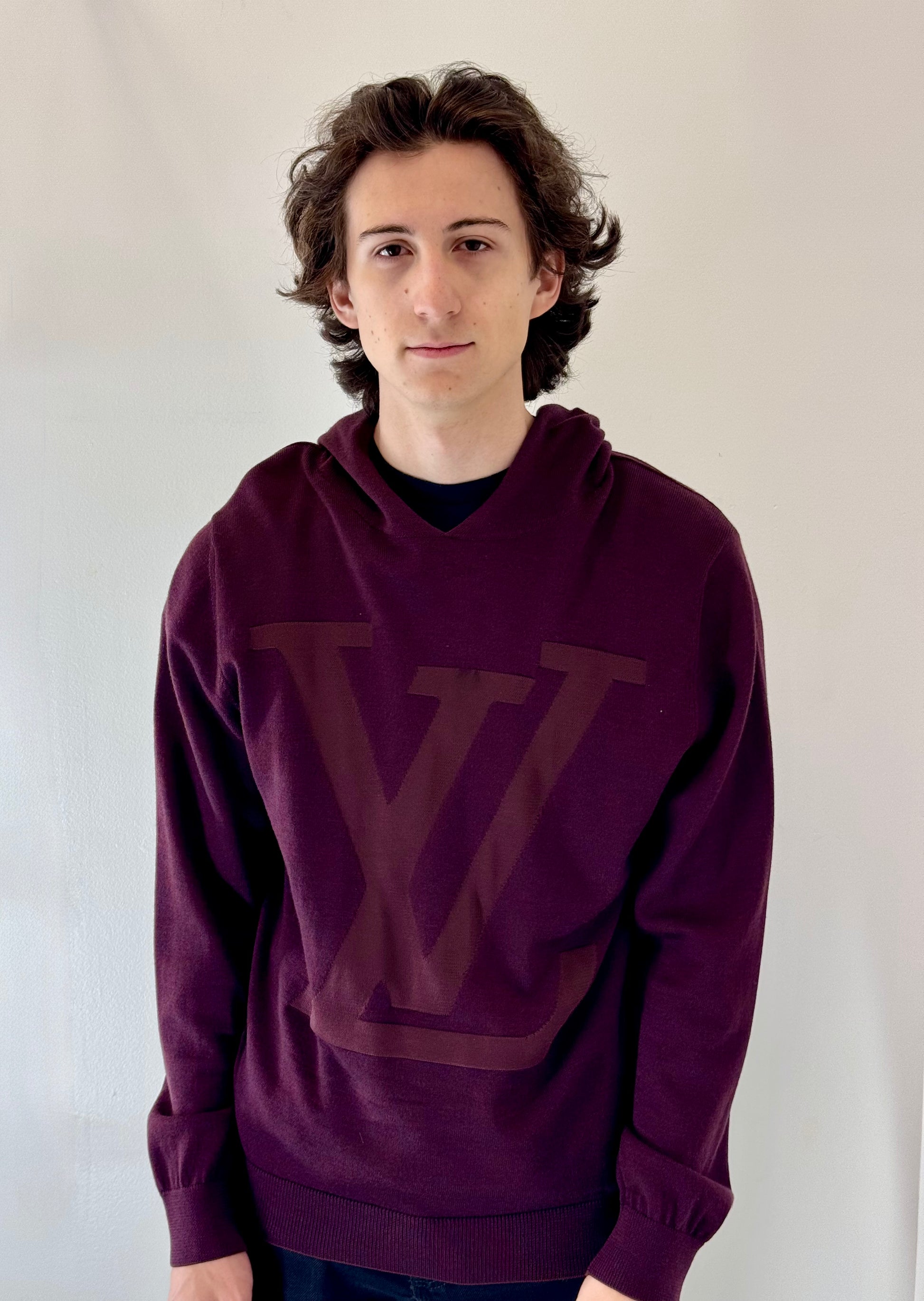 Louis Vuitton “Merlot Monogram” Hooded Sweater