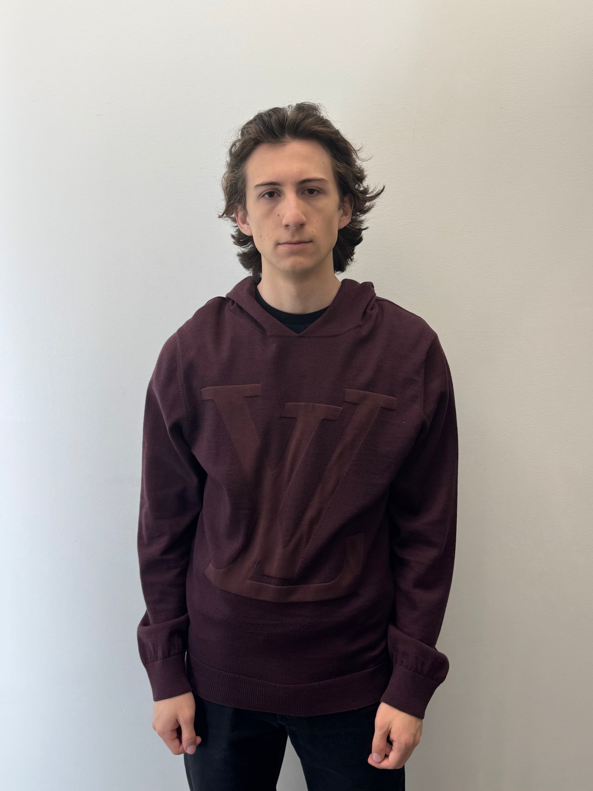 Louis Vuitton “Merlot Monogram” Hooded Sweater