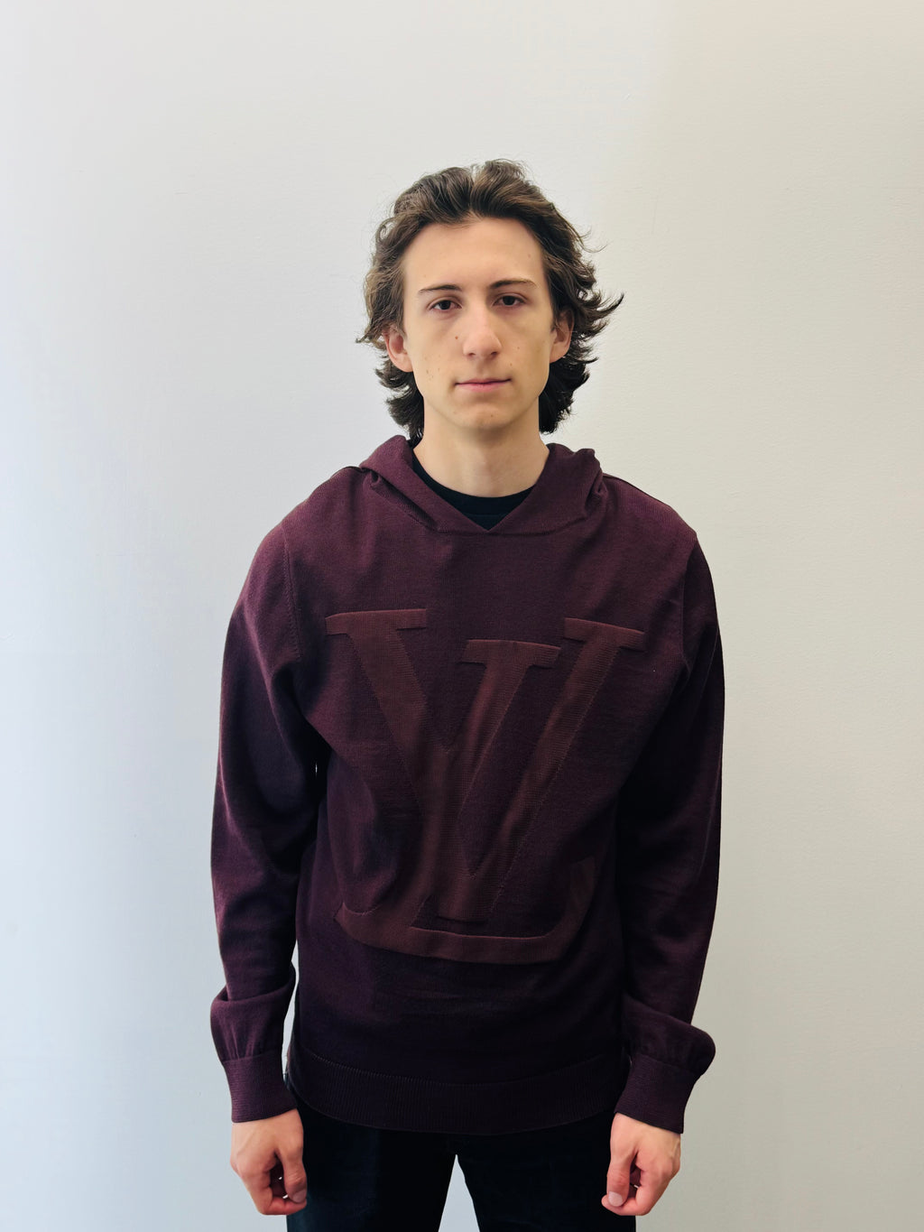 Louis Vuitton “Merlot Monogram” Hooded Sweater