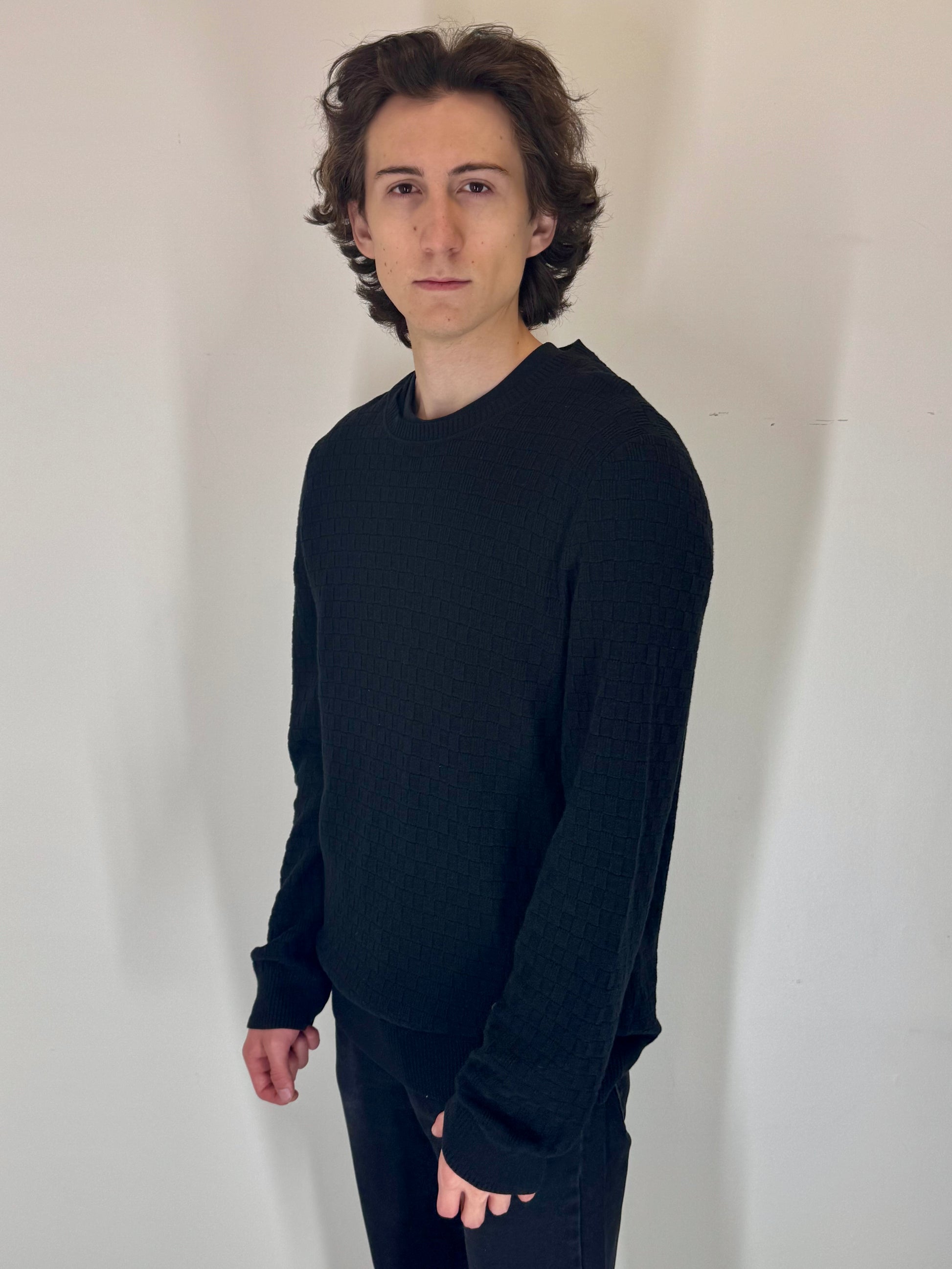 Louis Vuitton Black Crewneck Sweater