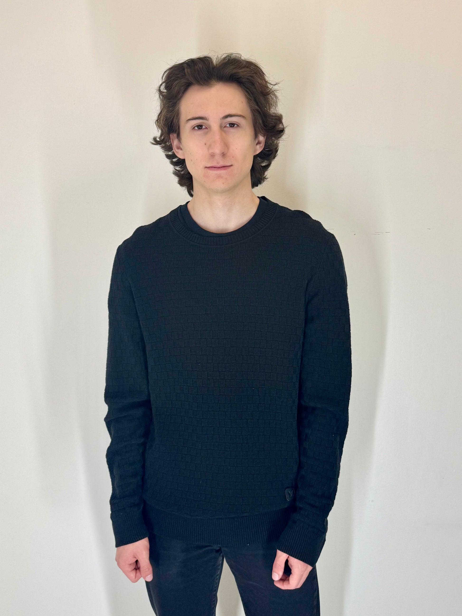Louis Vuitton Black Crewneck Sweater