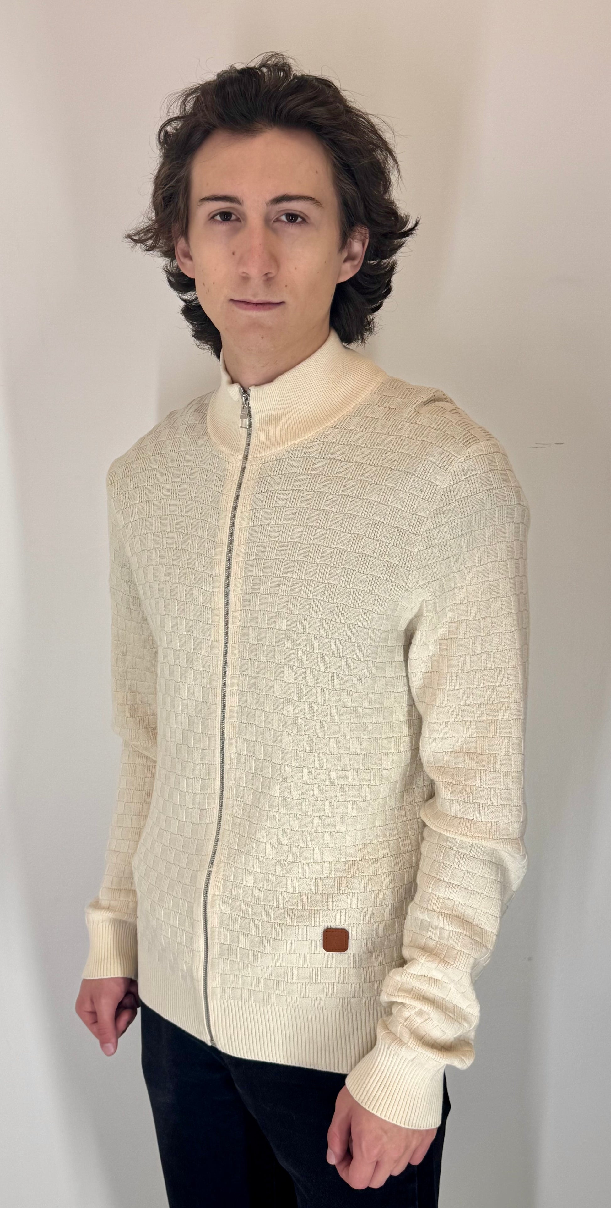Louis Vuitton 2020 Damier Zip Up Cardigan