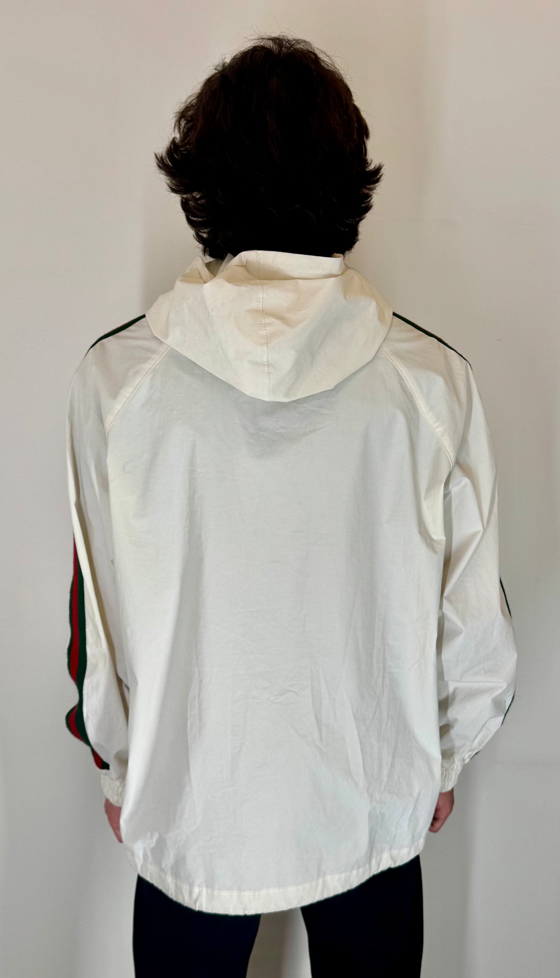 Gucci Cotton Canvas Windbreaker with Gucci Label