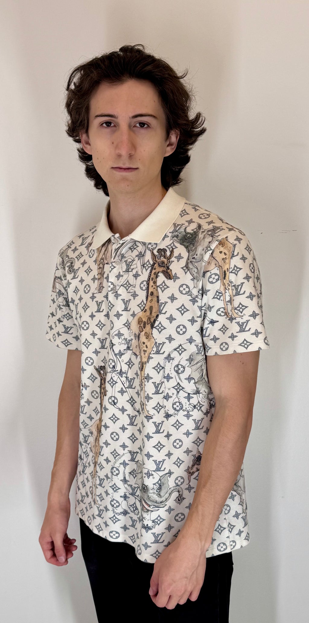 Louis Vuitton “Savannah Monogram” Piqué Polo