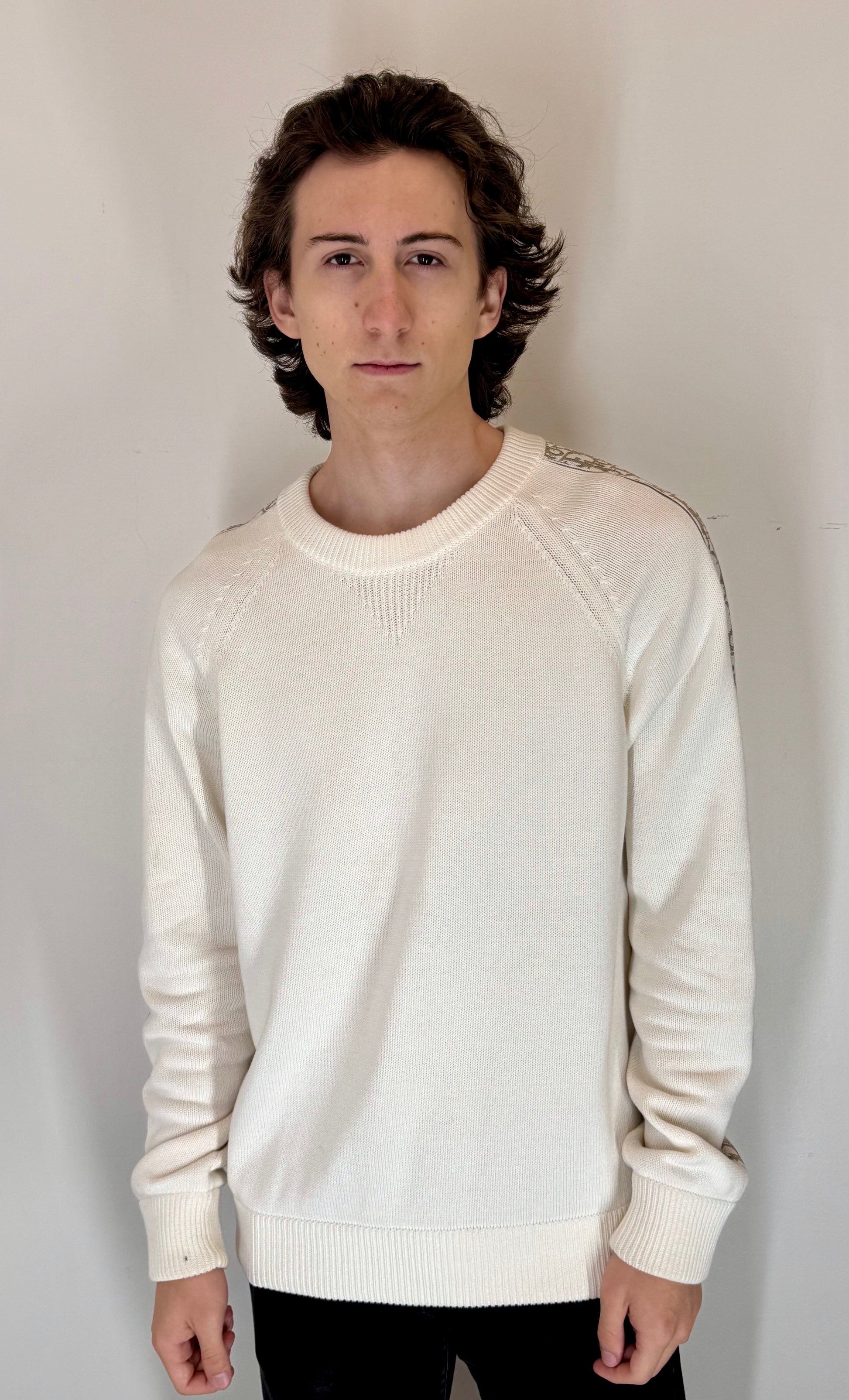 Dior “Ivory Oblique” Knit Sweater