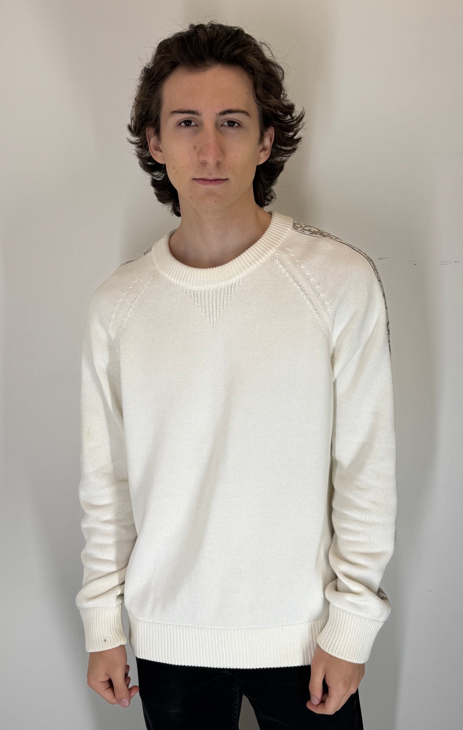 Dior “Ivory Oblique” Knit Sweater