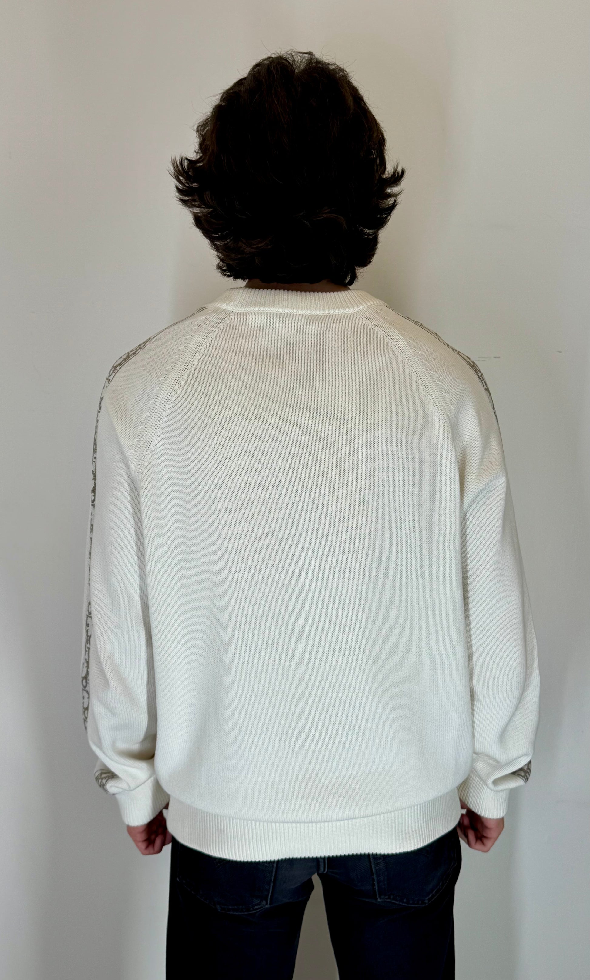 Dior “Ivory Oblique” Knit Sweater