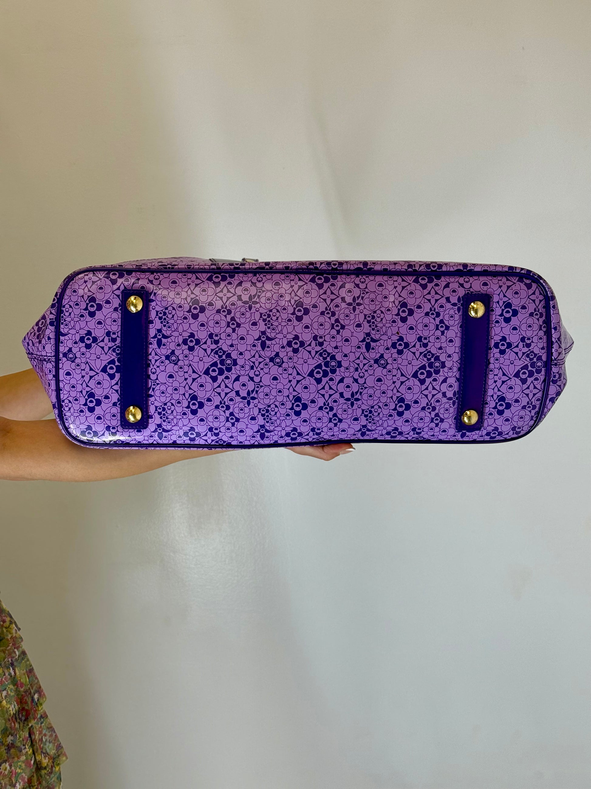 Louis Vuitton x Murakami Cosmic Blossom Purple Tote