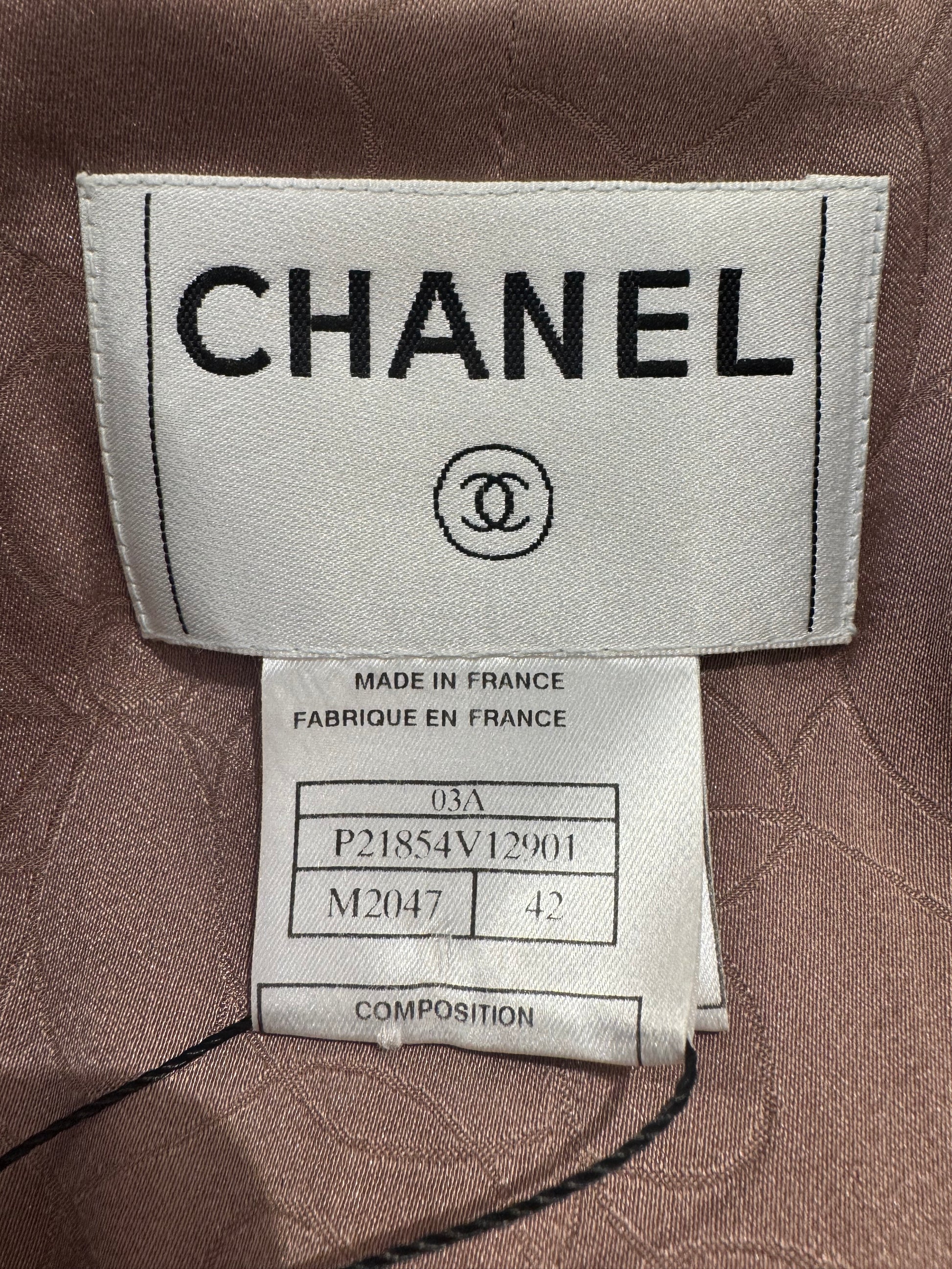 Chanel 03A Tweed & Mink Fur Jacket