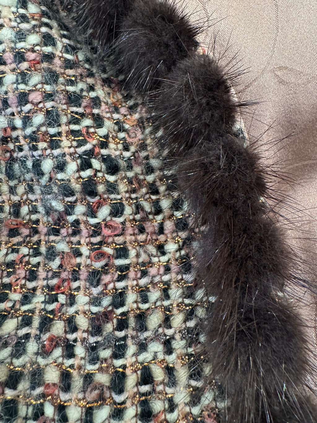Chanel 03A Tweed & Mink Fur Jacket