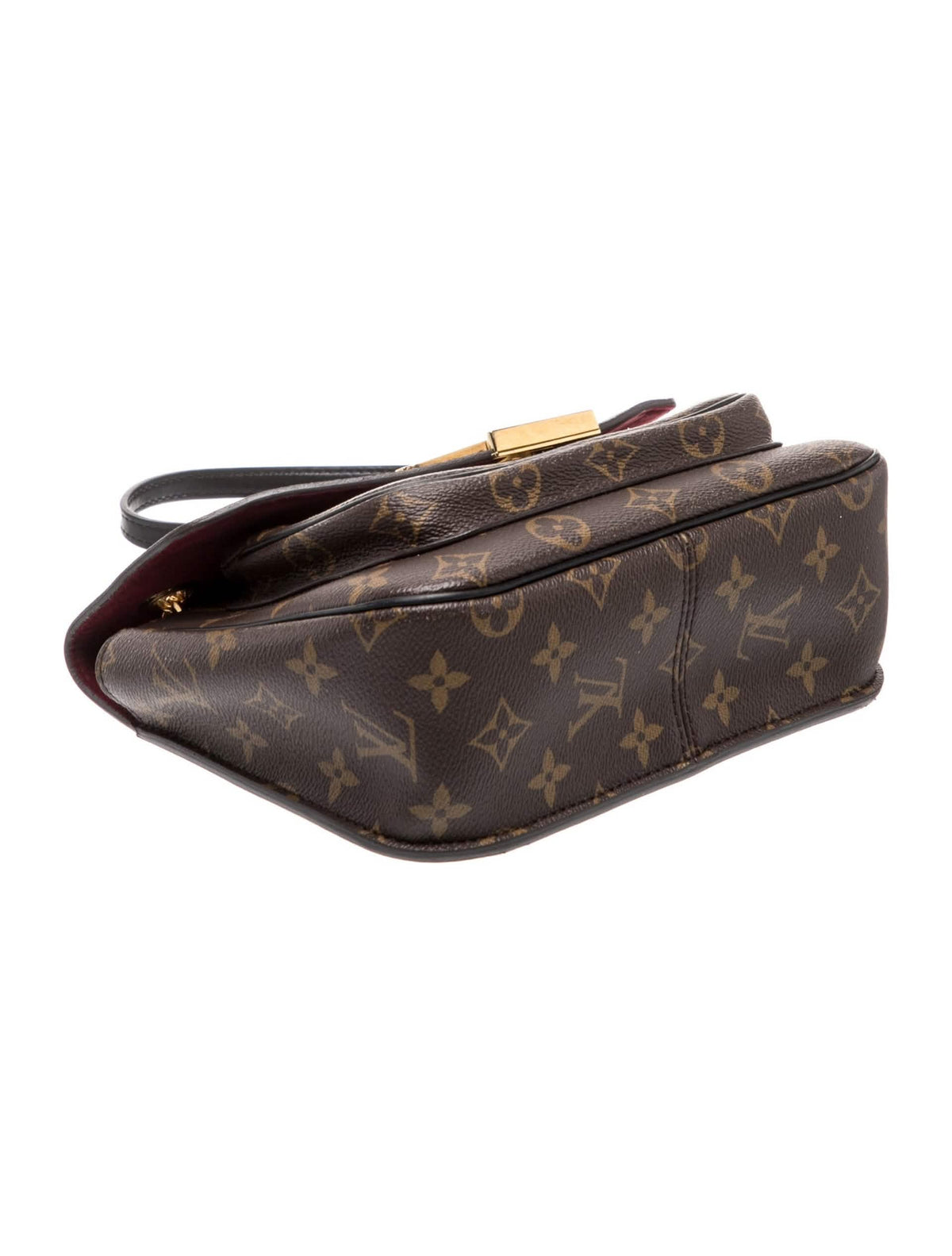 Louis Vuitton Passy Chain Shoulder Bag Monogram Canvas Gold Hardware