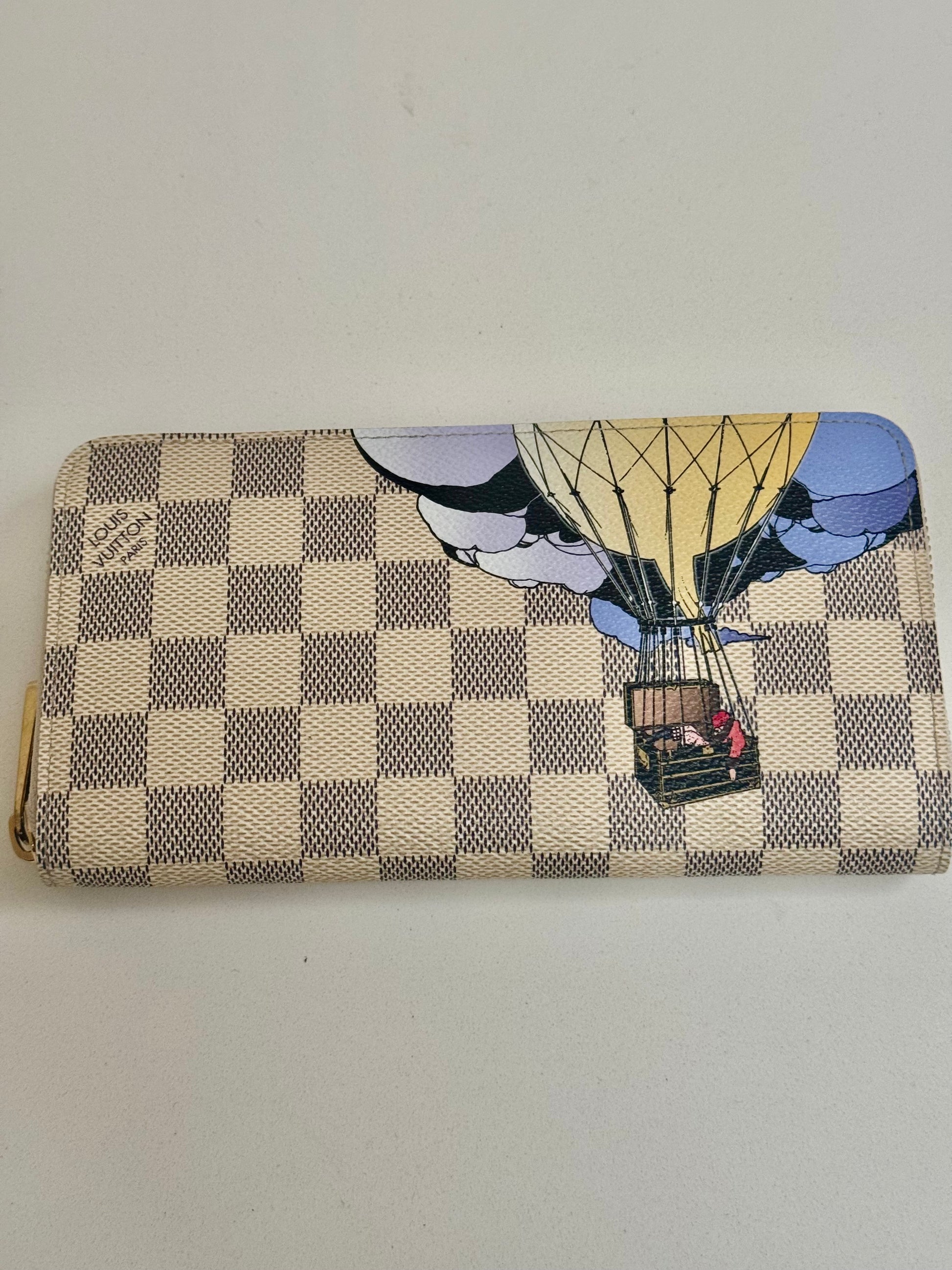 Louis Vuitton Damier Azur Illustré Hot Air Balloon Zippy Wallet