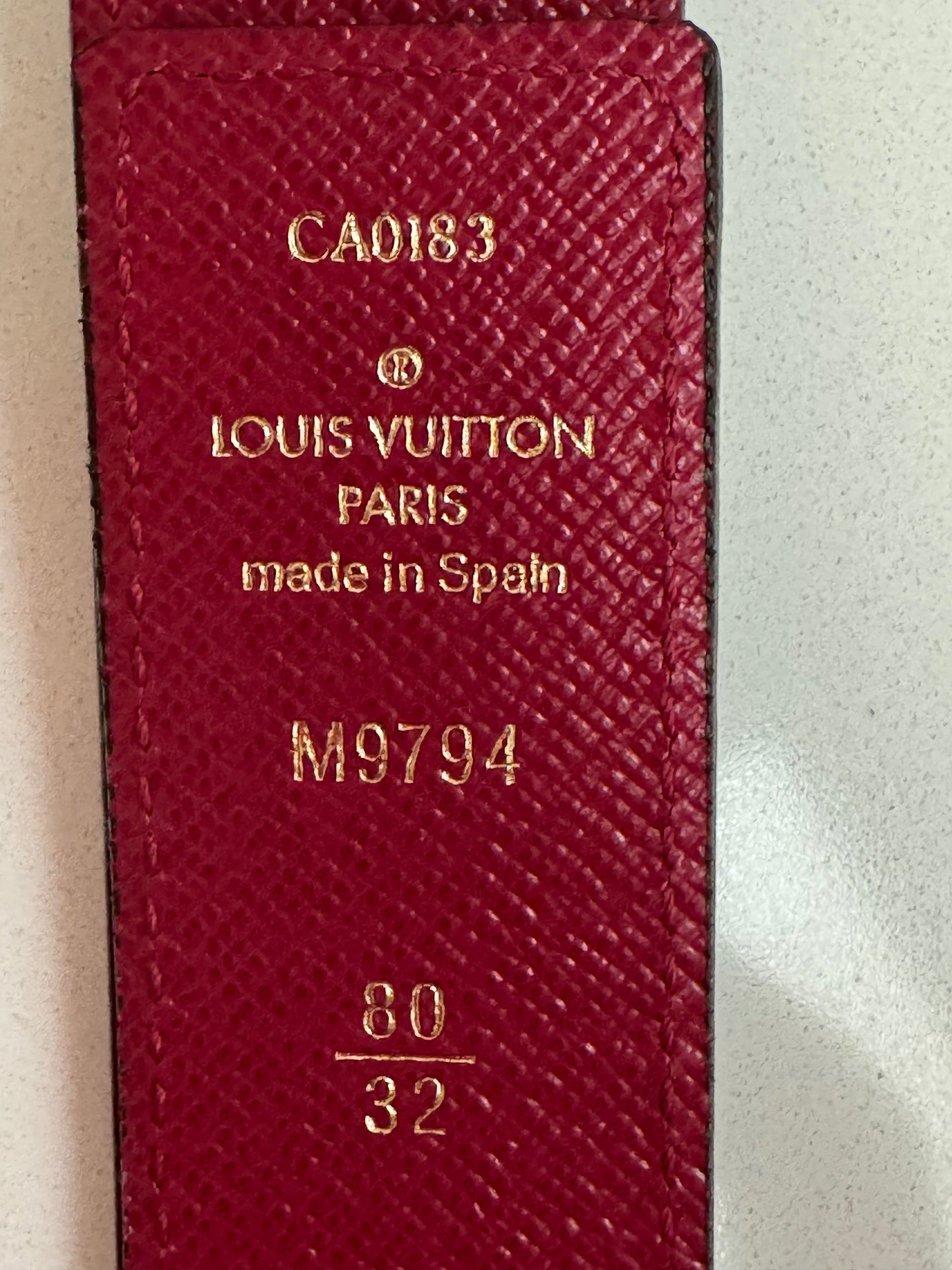 Louis Vuitton Monogram Colors Pink LV Initiales Belt