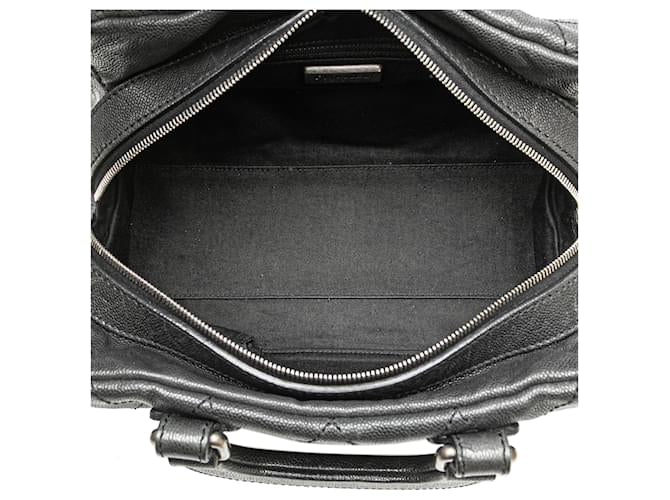 Chanel Outdoor Ligne Black Caviar Quilted Doctor Bag