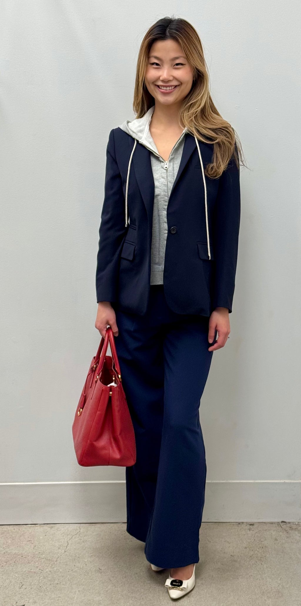 Prada Red Saffiano Lux Leather Tote Bag with Gold Hardware