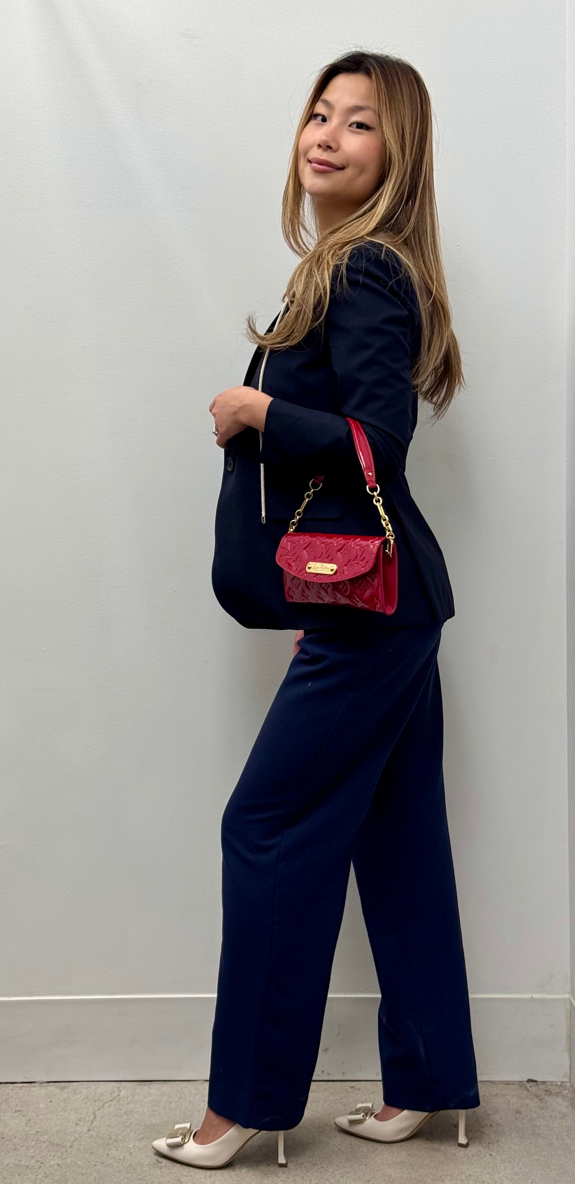 Louis Vuitton Pomme d'Amour Monogram Vernis Sunset Boulevard Bag