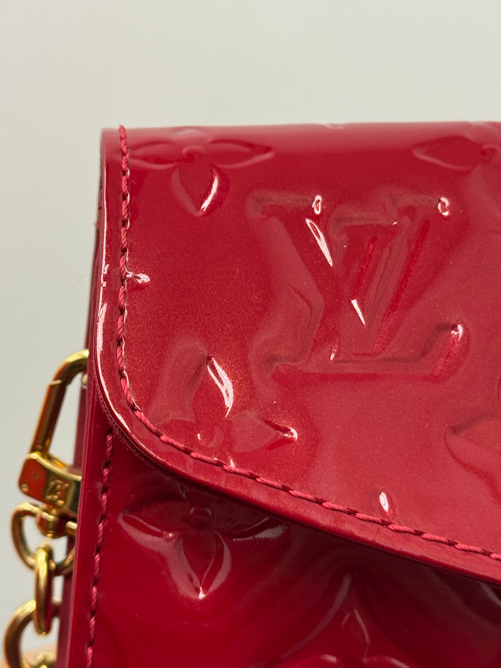 Louis Vuitton Pomme d'Amour Monogram Vernis Sunset Boulevard Bag