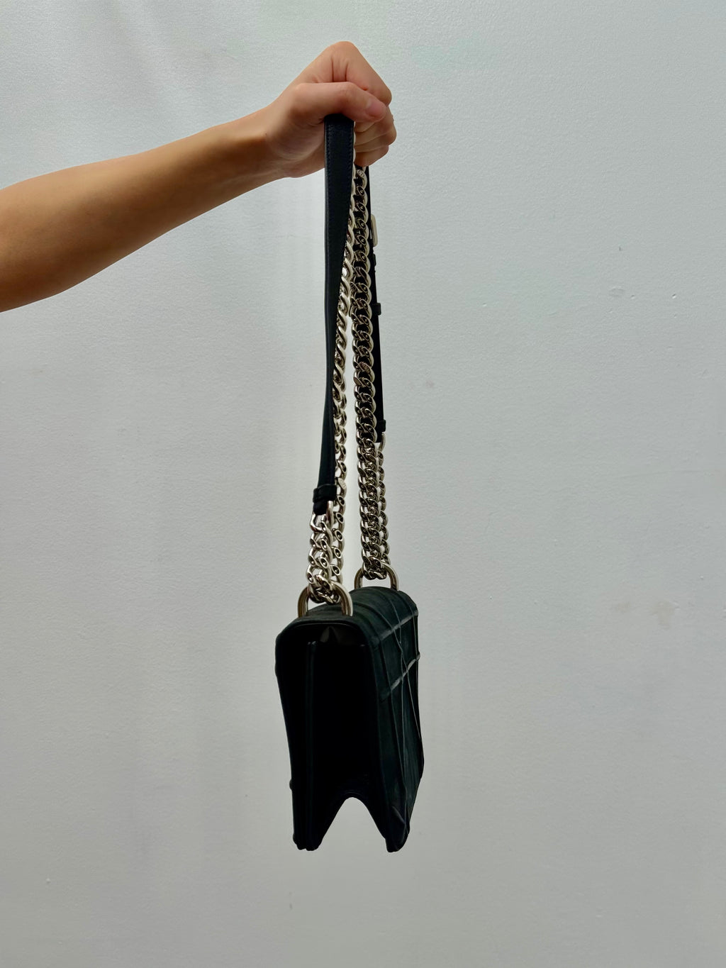Christian Dior Black Calfskin Medium Diorama Flap Bag