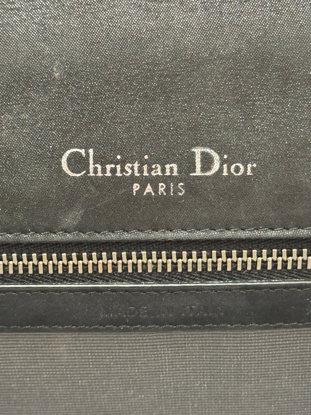 Christian Dior Black Calfskin Medium Diorama Flap Bag