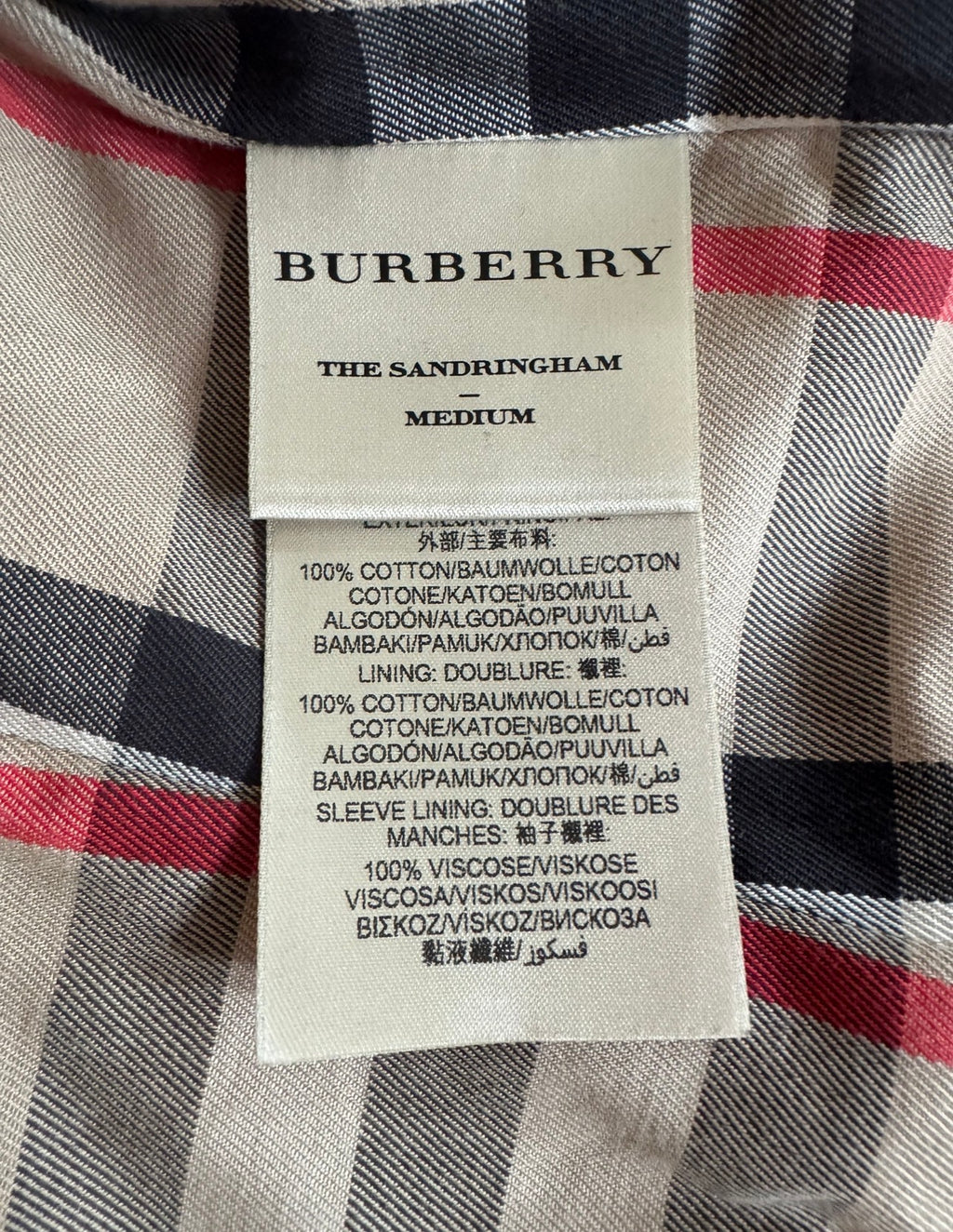 Burberry "The Sandringham" Mid Length Heritage Trench Coat