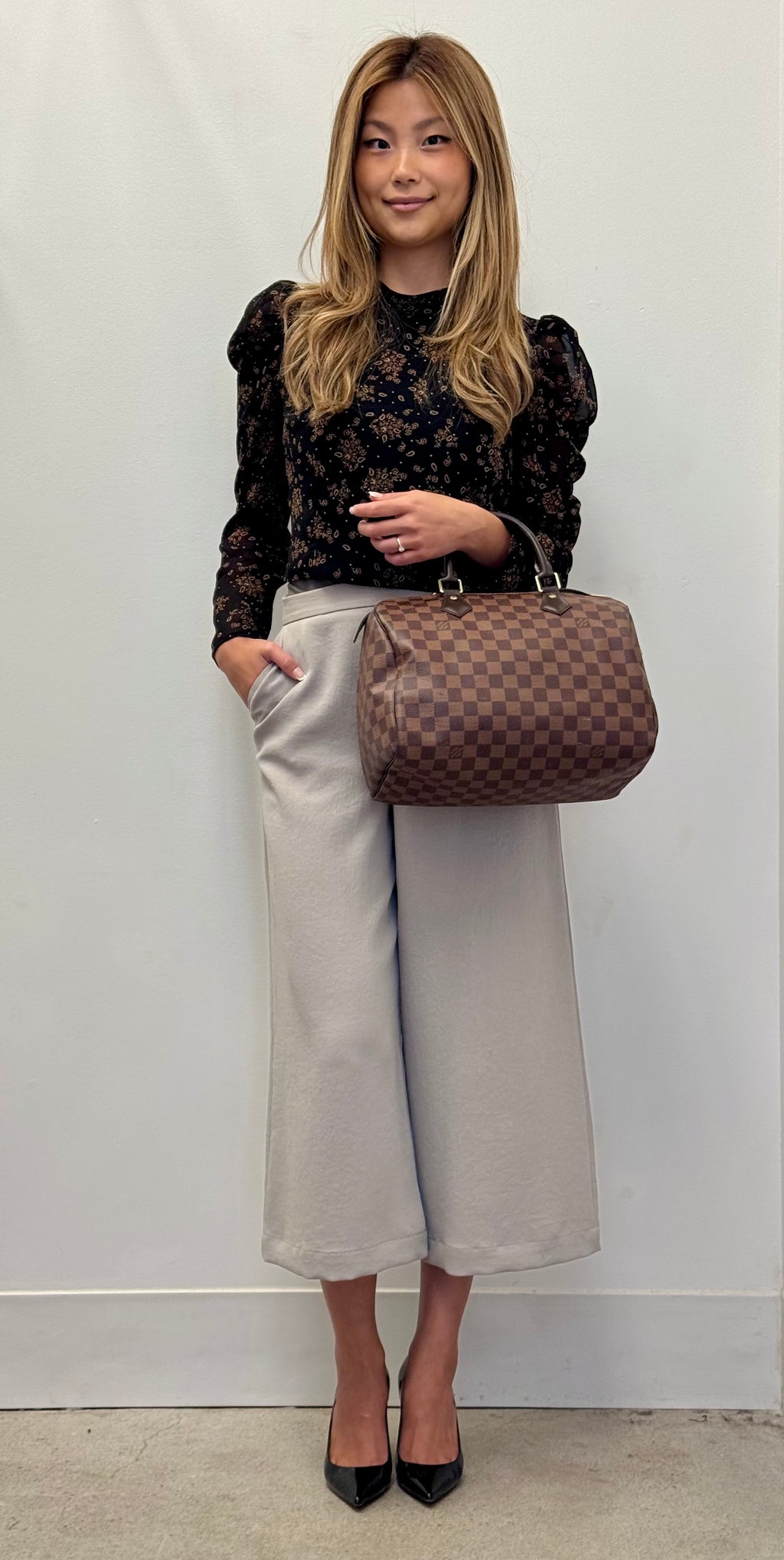 Louis Vuitton Speedy 35 in Damier Ebene Canvas